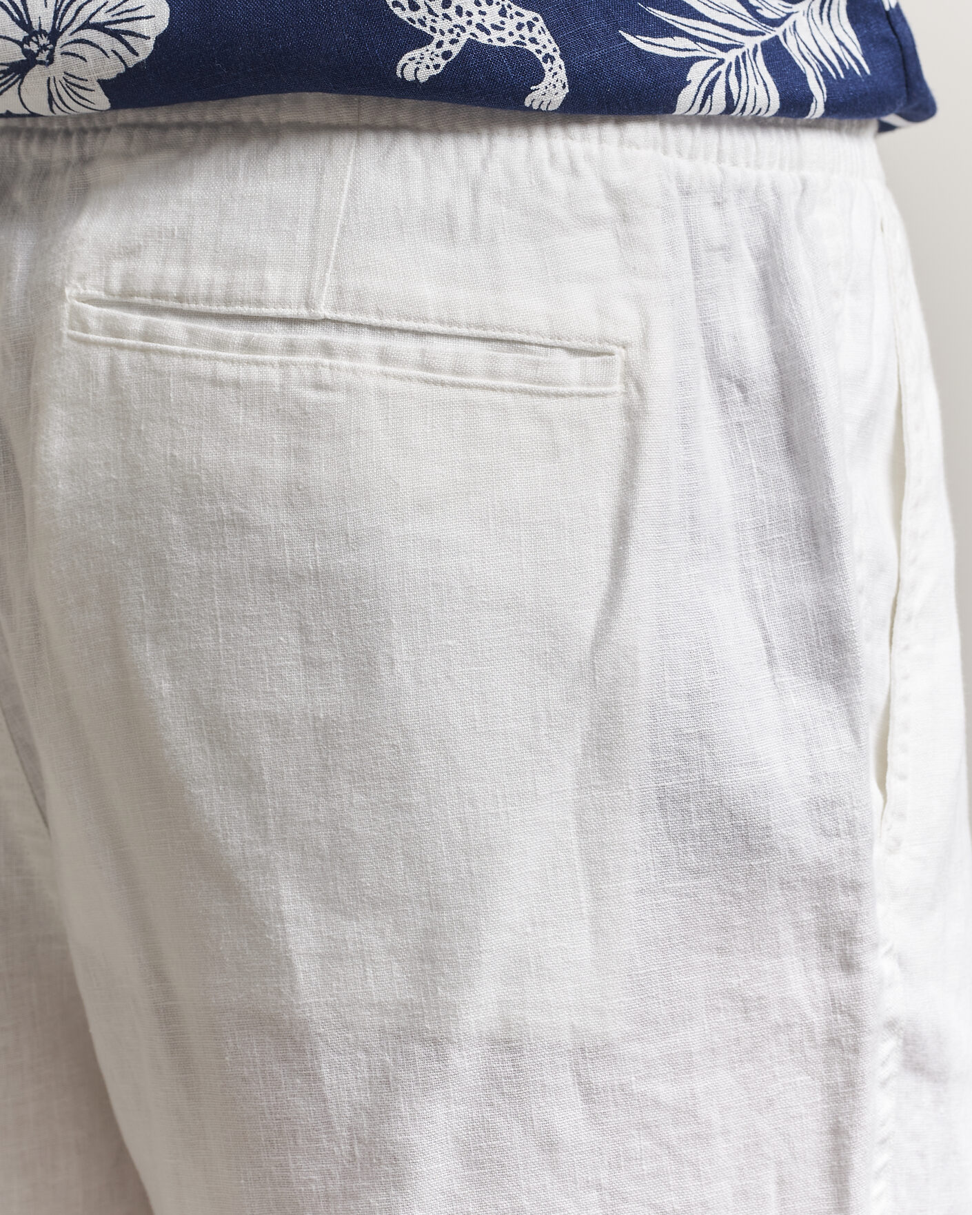 Mies | Shortsit | Polo Ralph Lauren | Dyed Linen Shorts White