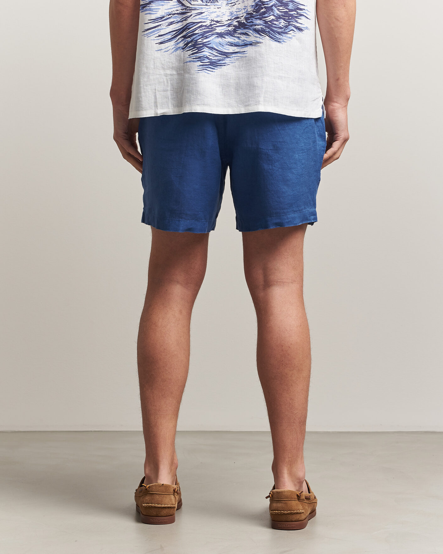 Mies | Shortsit | Polo Ralph Lauren | Dyed Linen Shorts Dusty Azure