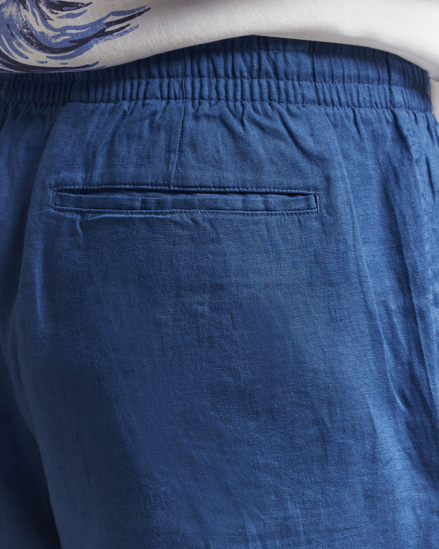 Mies | Shortsit | Polo Ralph Lauren | Dyed Linen Shorts Dusty Azure