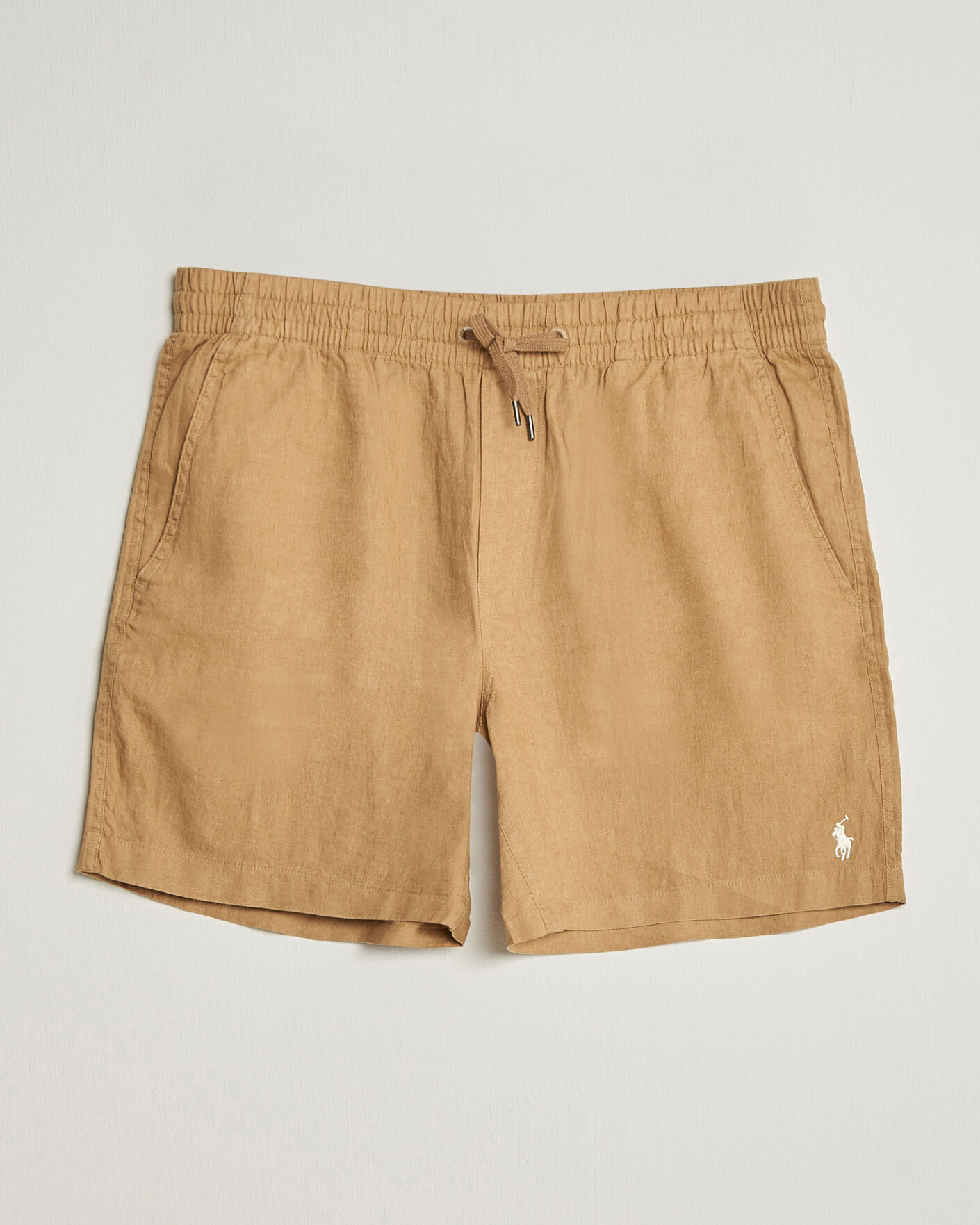 Mies | Shortsit | Polo Ralph Lauren | Dyed Linen Shorts Cafe Tan