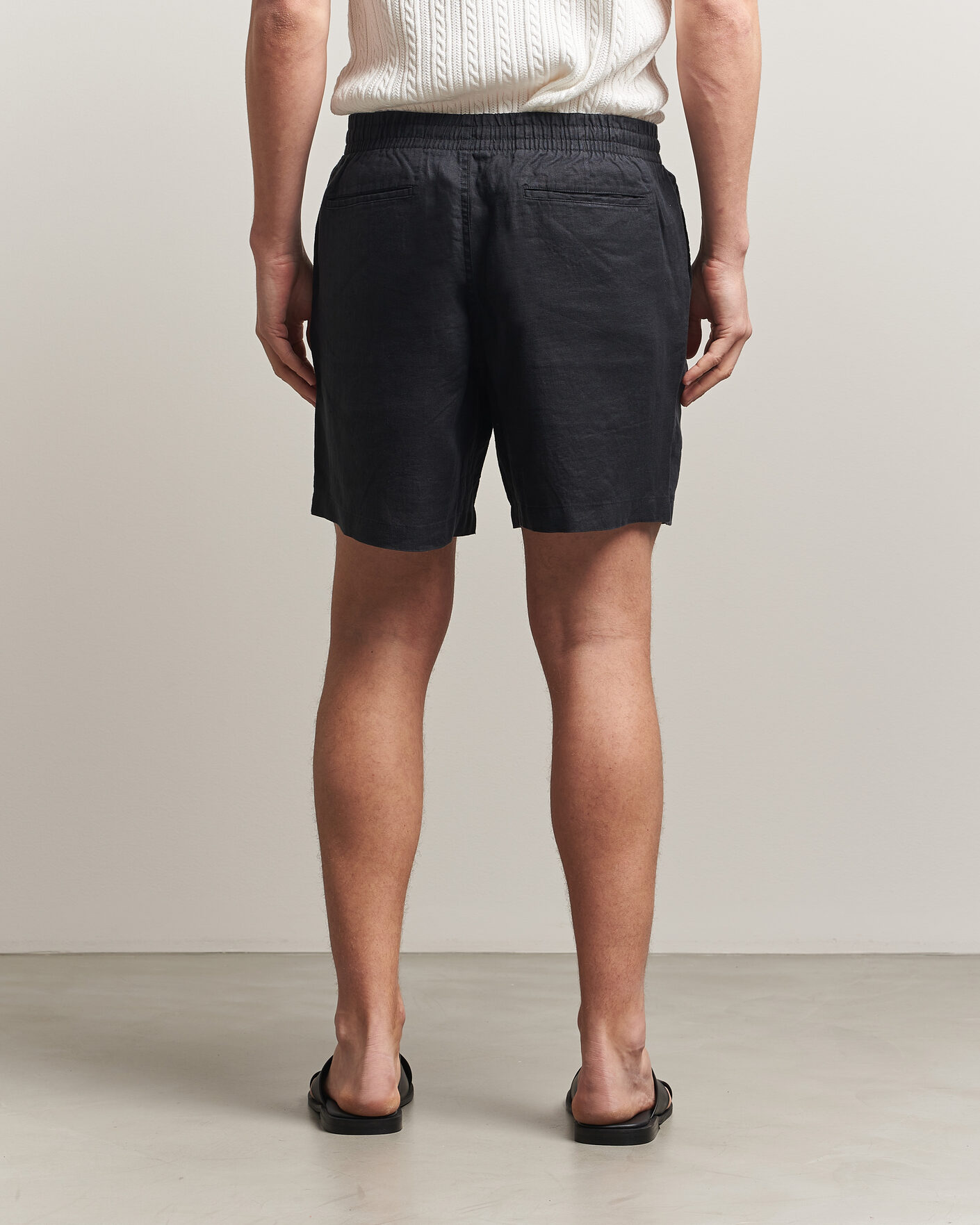 Mies | Shortsit | Polo Ralph Lauren | Dyed Linen Shorts Polo Black