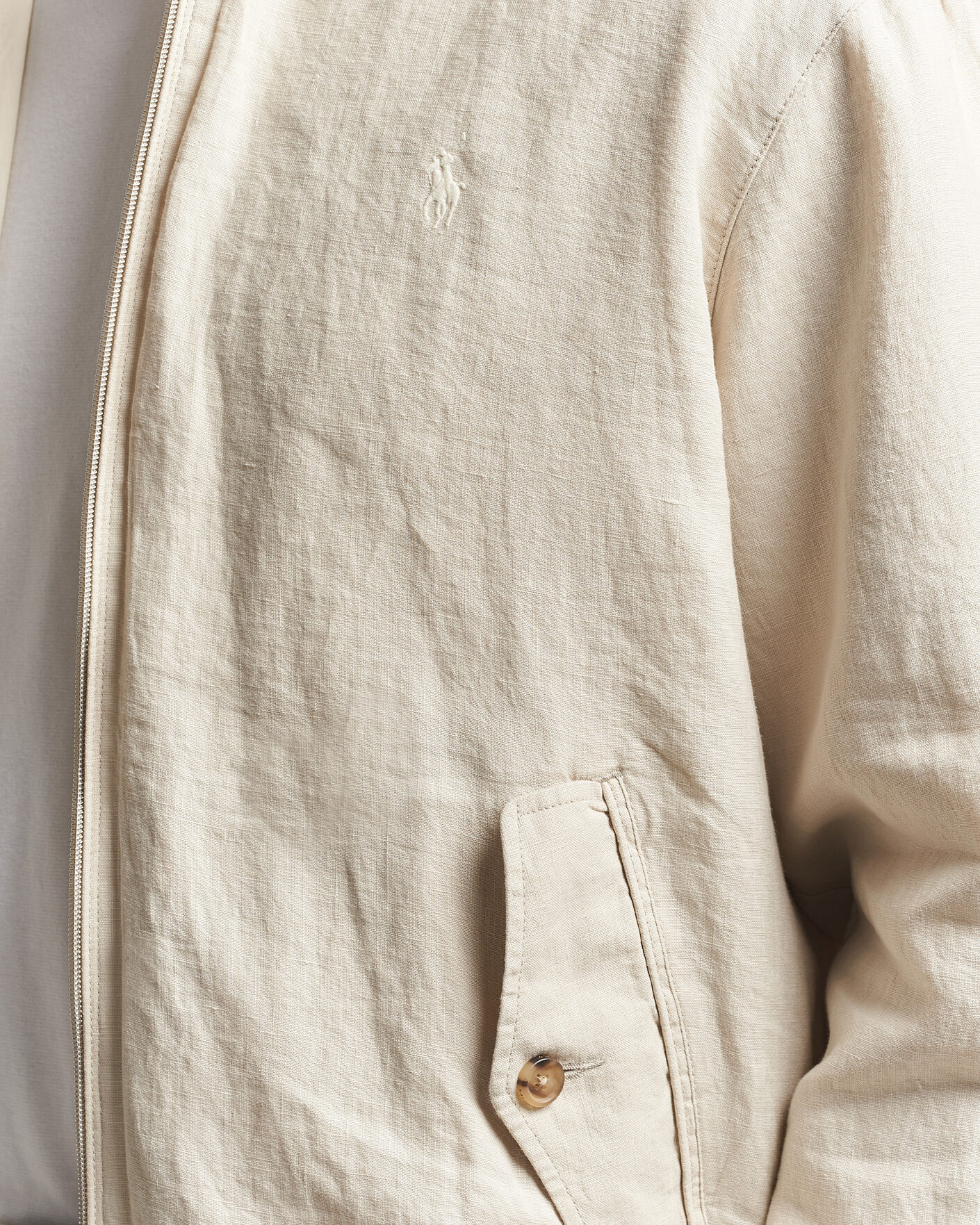 Mies | Takit | Polo Ralph Lauren | Linen Herringbone Windbreaker Basic Sand