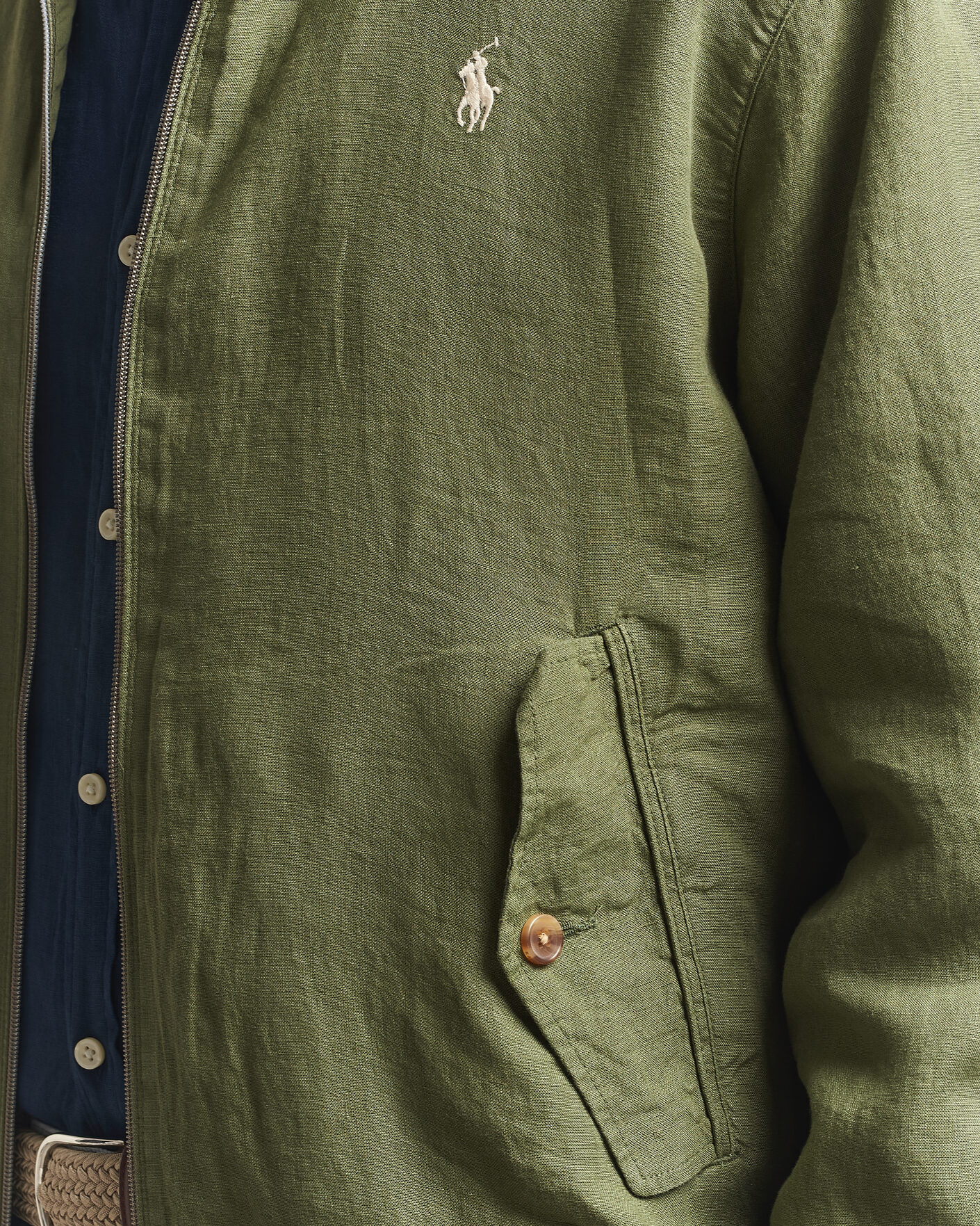 Mies | Takit | Polo Ralph Lauren | Linen Herringbone Windbreaker Garden Trail