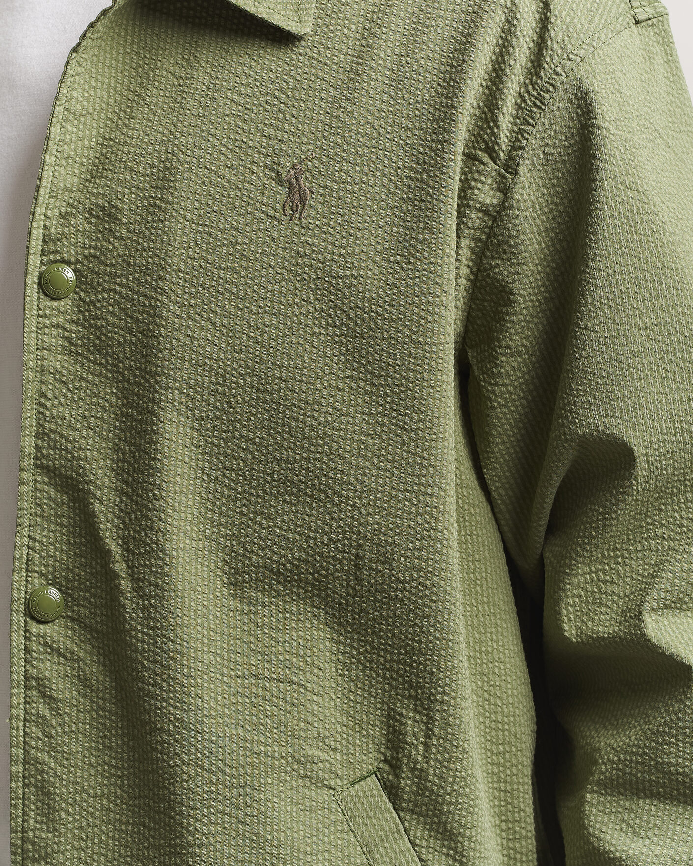 Mies | Takit | Polo Ralph Lauren | Seersucker Windbreaker Jacket Supply Olive