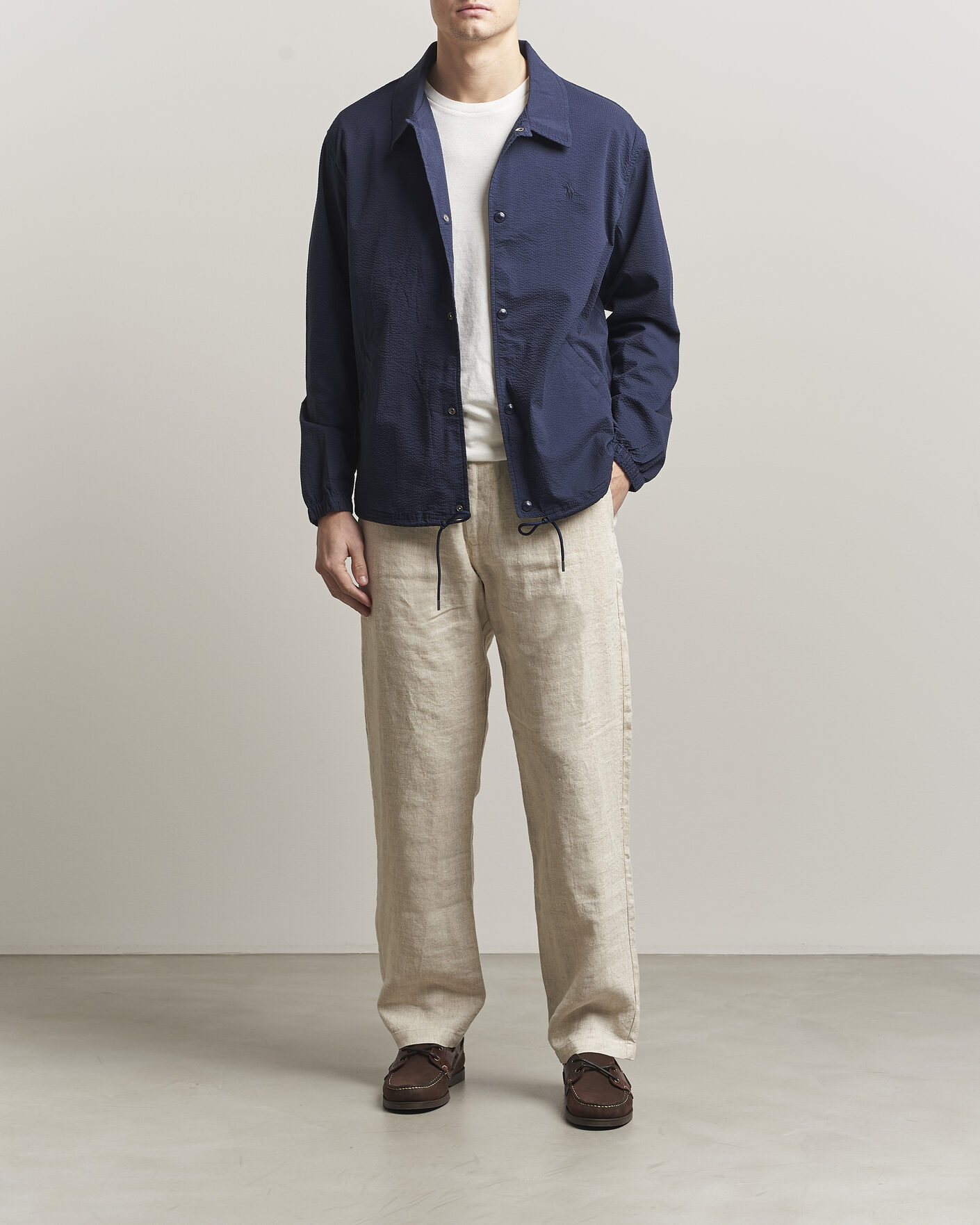 Mies | Takit | Polo Ralph Lauren | Seersucker Windbreaker Jacket Newport Navy