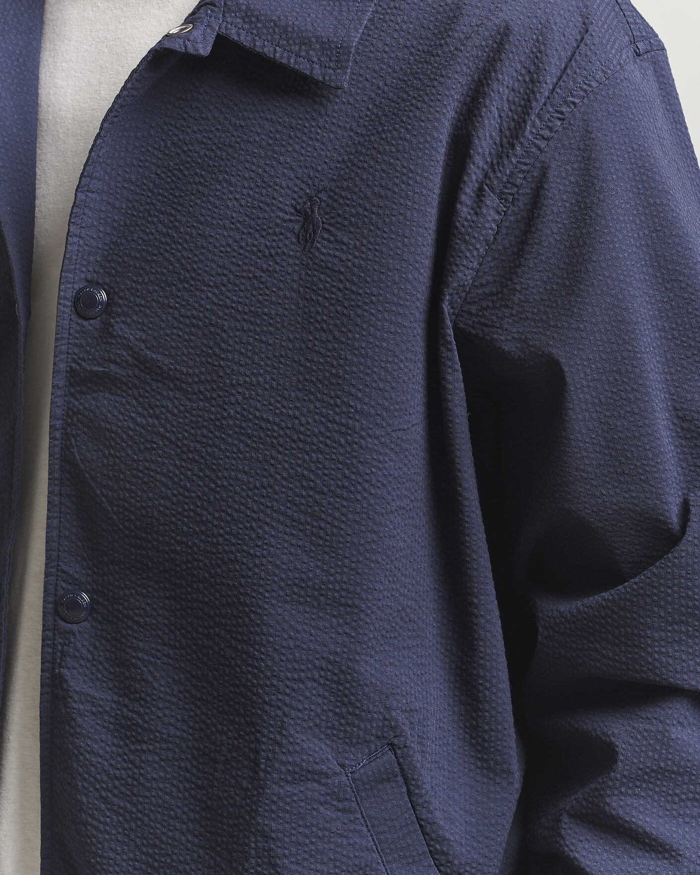 Mies | Takit | Polo Ralph Lauren | Seersucker Windbreaker Jacket Newport Navy