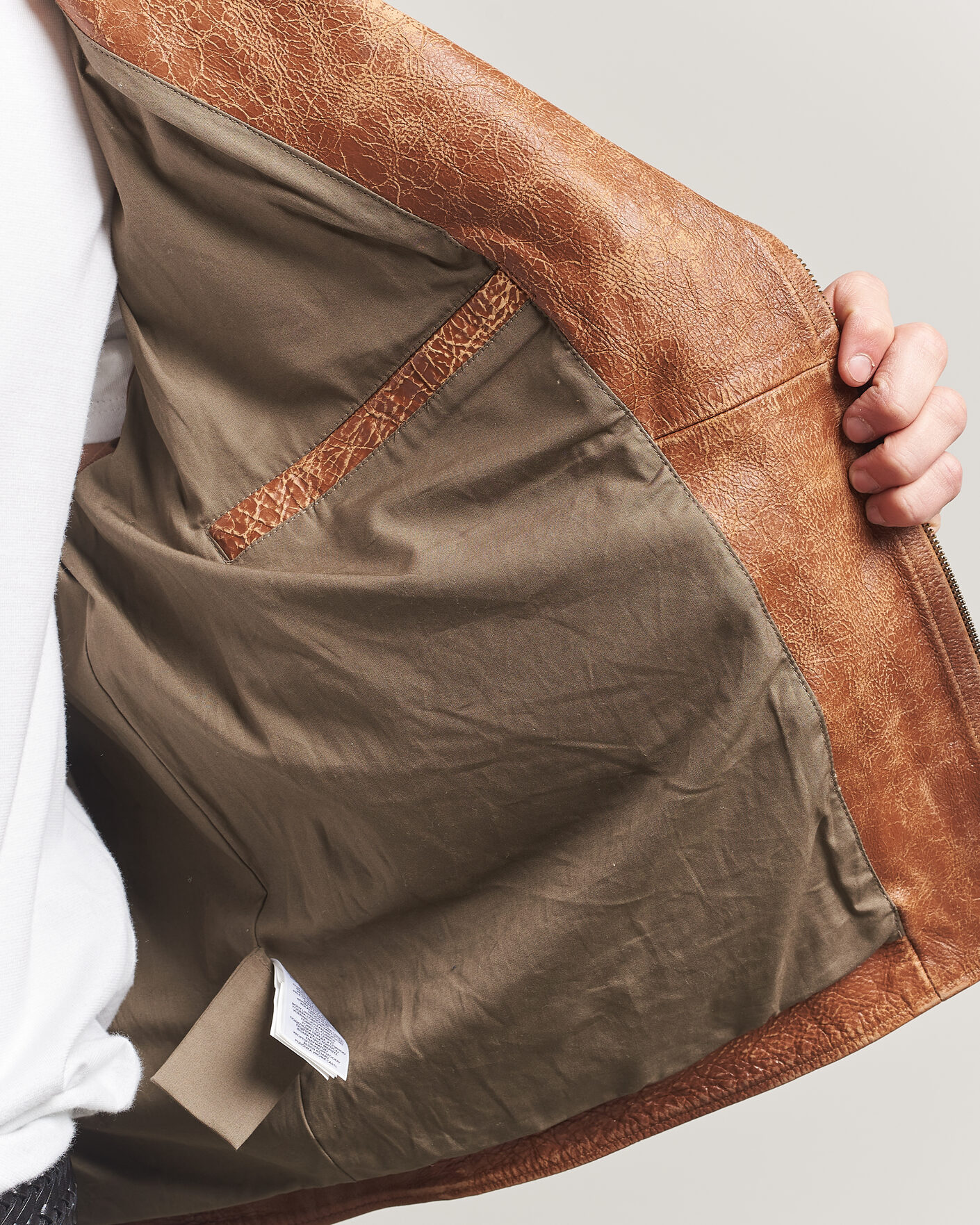 Mies | Takit | Polo Ralph Lauren | Cow Leather Moto Jacket Brown