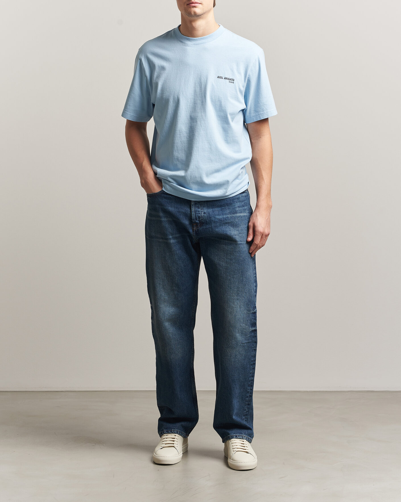 Mies | T-paidat | Axel Arigato | Legacy T-Shirt Powder Blue