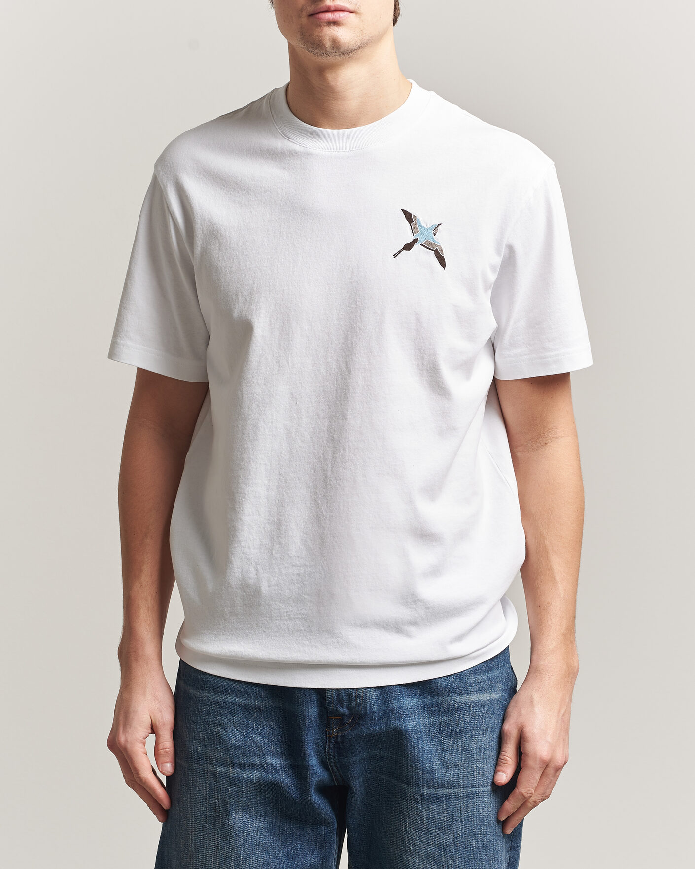 Mies | T-paidat | Axel Arigato | Micro Bee Bird T-Shirt White