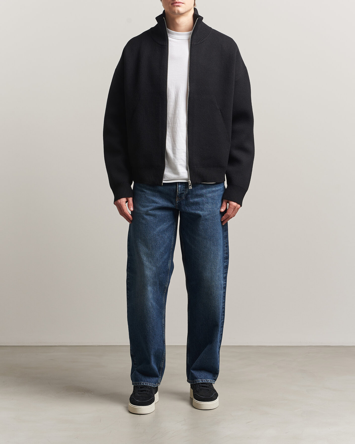 Mies | Puserot | Axel Arigato | Core Zip-Up Sweater Black