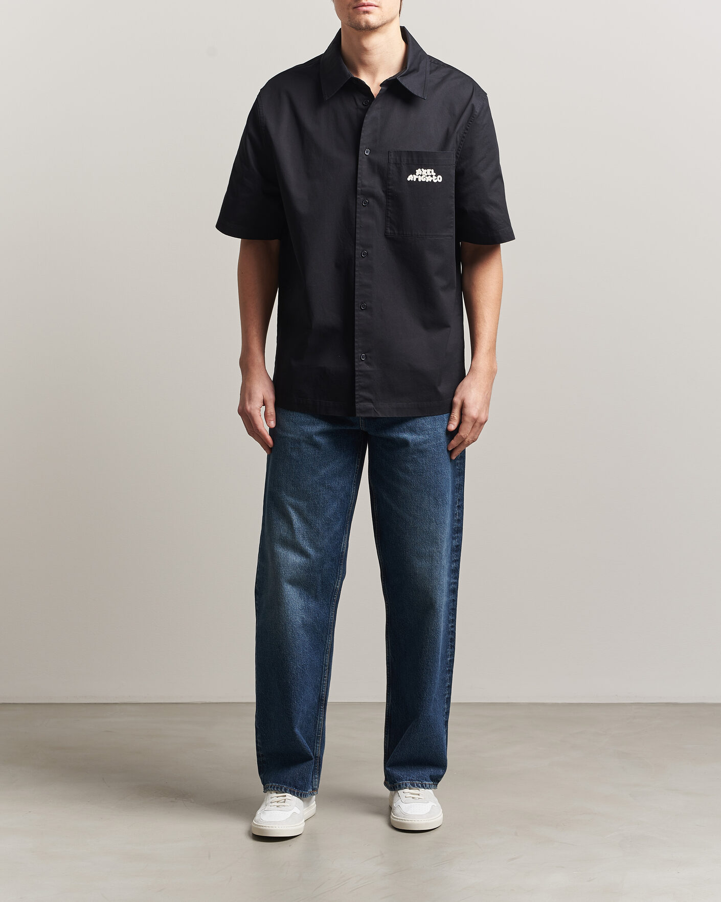 Mies | Kauluspaidat | Axel Arigato | Drew Short Sleeve Shirt Black