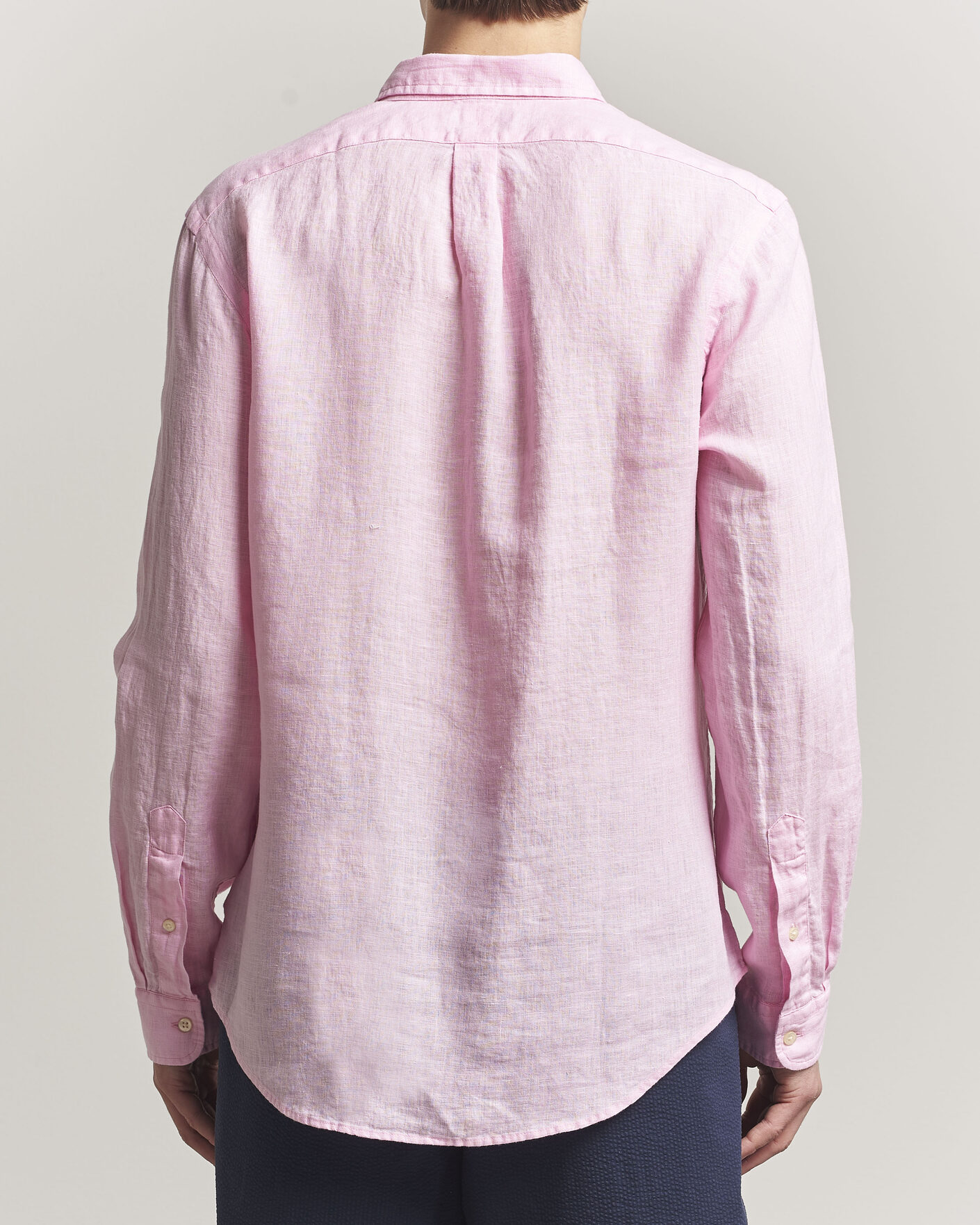 Mies | Kauluspaidat | Polo Ralph Lauren | Slim Fit Linen Shirt Carmel Pink