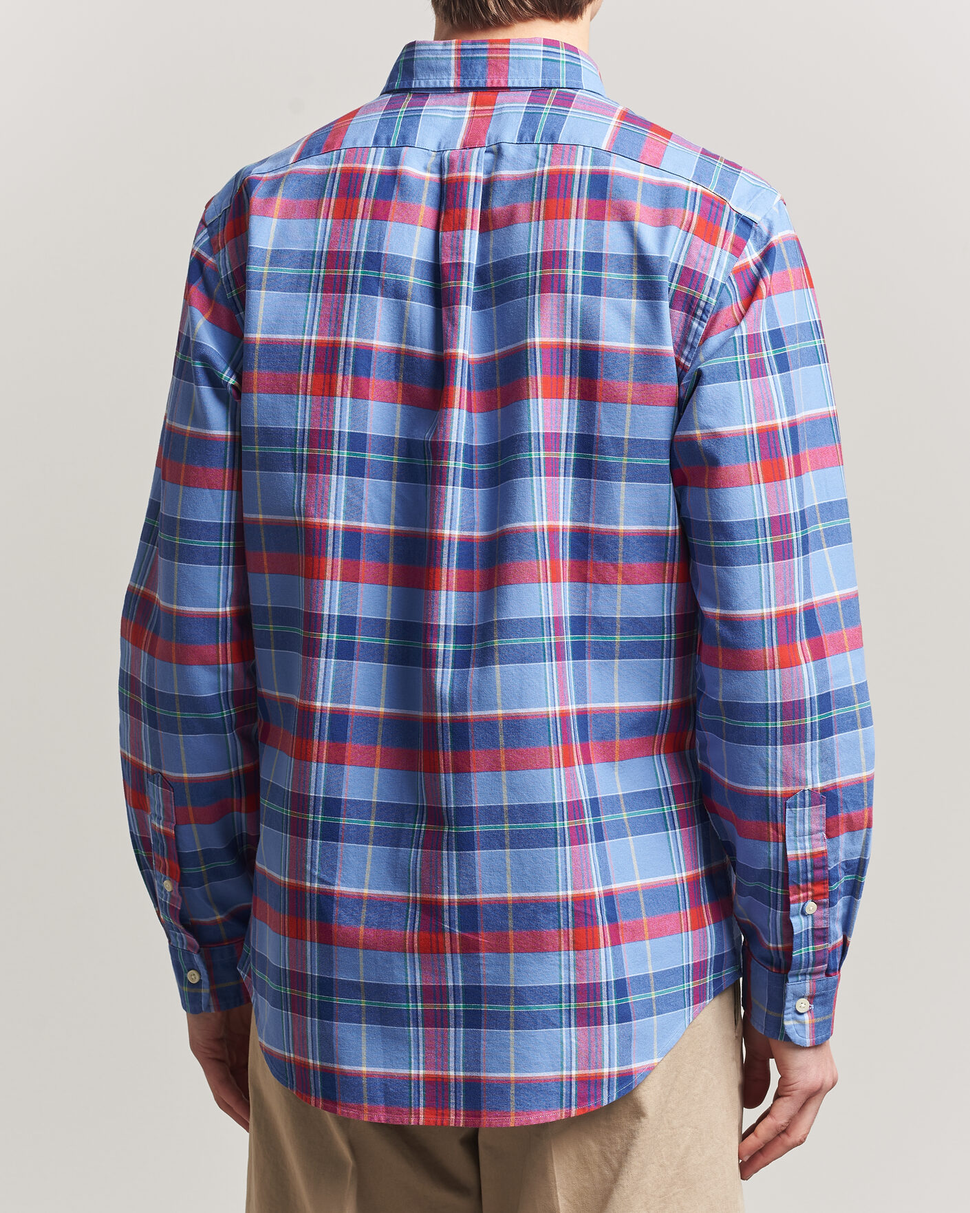 Mies | Kauluspaidat | Polo Ralph Lauren | Custom Fit Check Oxford Shirt Blue Multi