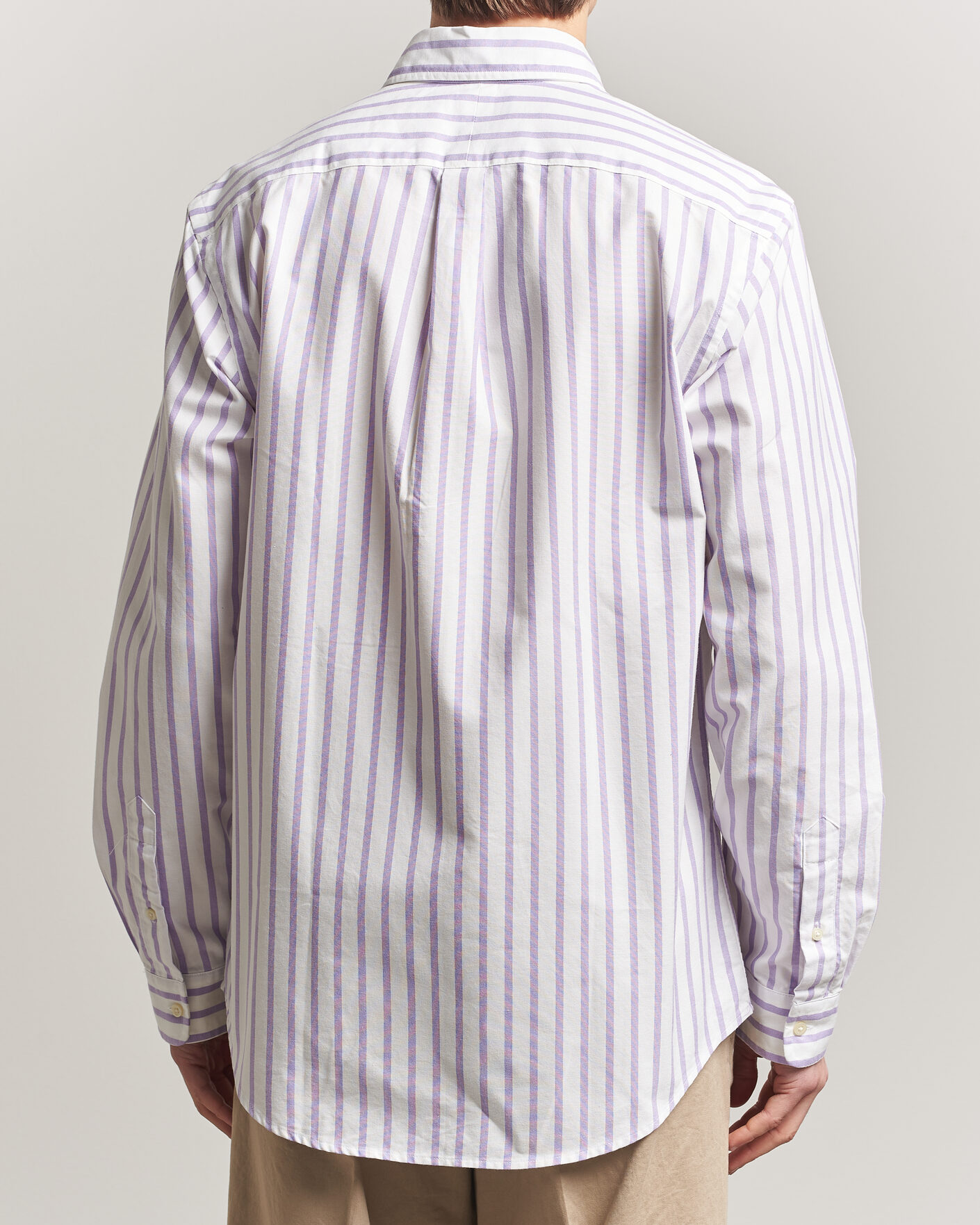 Mies | Kauluspaidat | Polo Ralph Lauren | Custom Fit Striped Oxford Shirt Purple