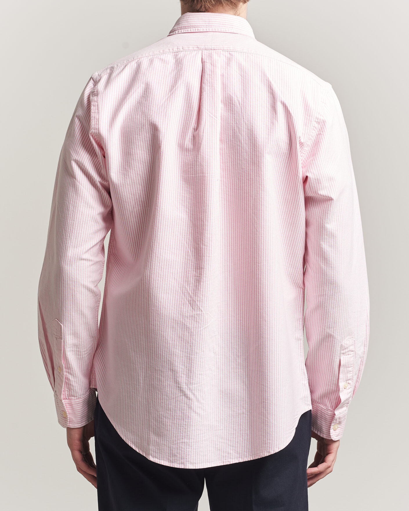 Mies | Kauluspaidat | Polo Ralph Lauren | Custom Fit Micro Striped Oxford Shirt Pink