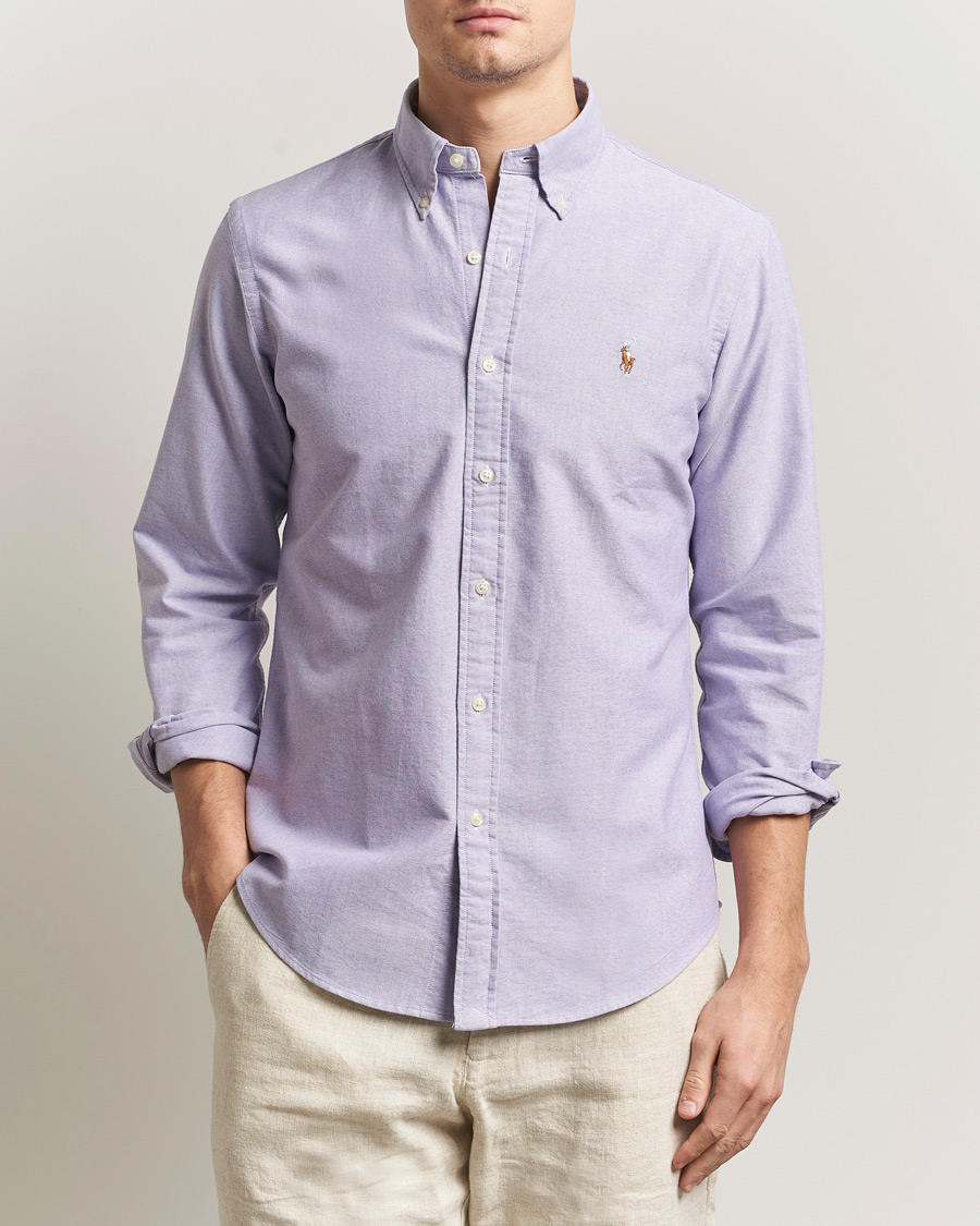 Mies | Kauluspaidat | Polo Ralph Lauren | Custom Fit Oxford Shirt Tissel Purple