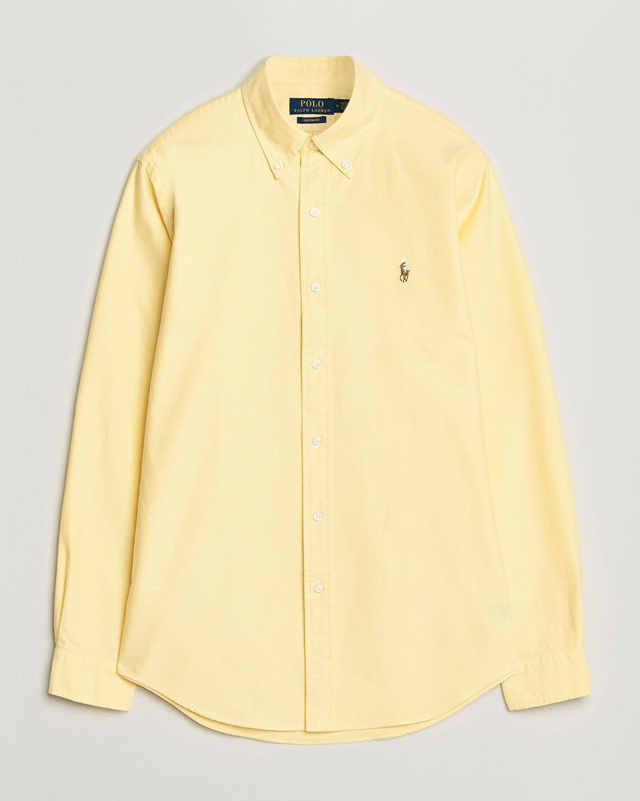 Mies | Kauluspaidat | Polo Ralph Lauren | Custom Fit Oxford Shirt Yellow