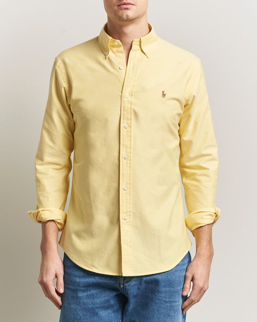 Mies | Kauluspaidat | Polo Ralph Lauren | Custom Fit Oxford Shirt Yellow