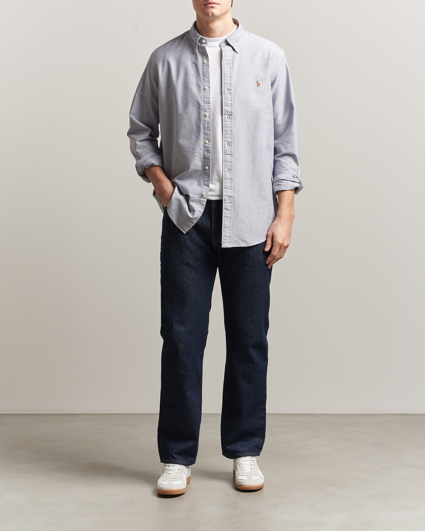 Mies | Kauluspaidat | Polo Ralph Lauren | Custom Fit Oxford Shirt Navy