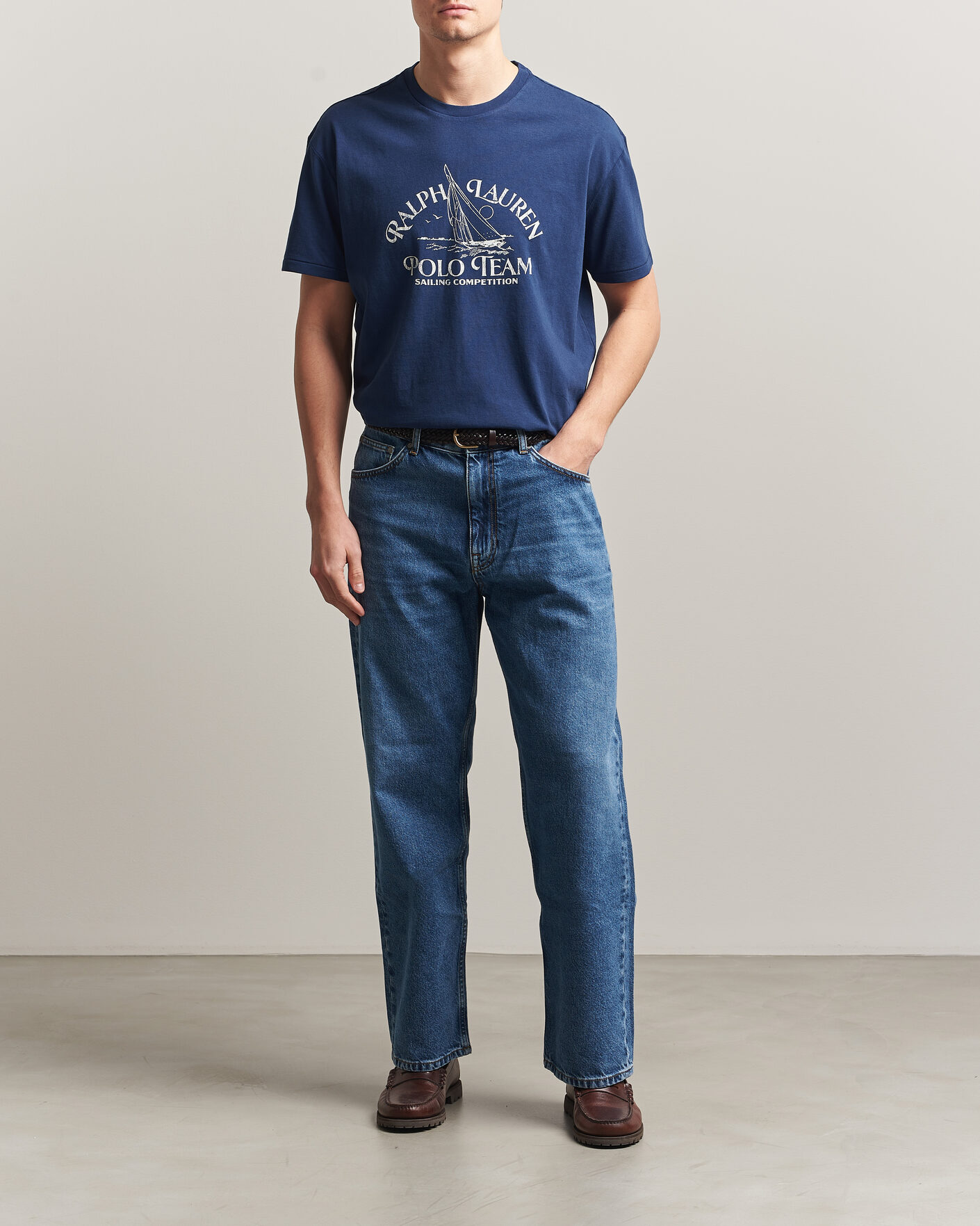 Mies | T-paidat | Polo Ralph Lauren | Ralph's Beach Club Printed Tee Dark Cobalt