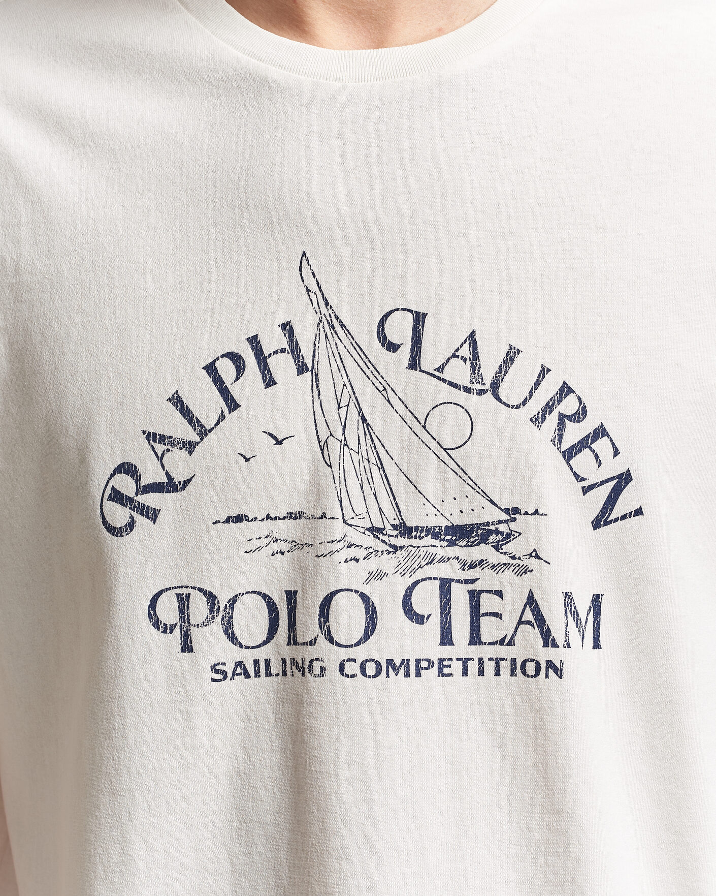 Mies | T-paidat | Polo Ralph Lauren | Ralph's Beach Club Printed Tee Deckwash White