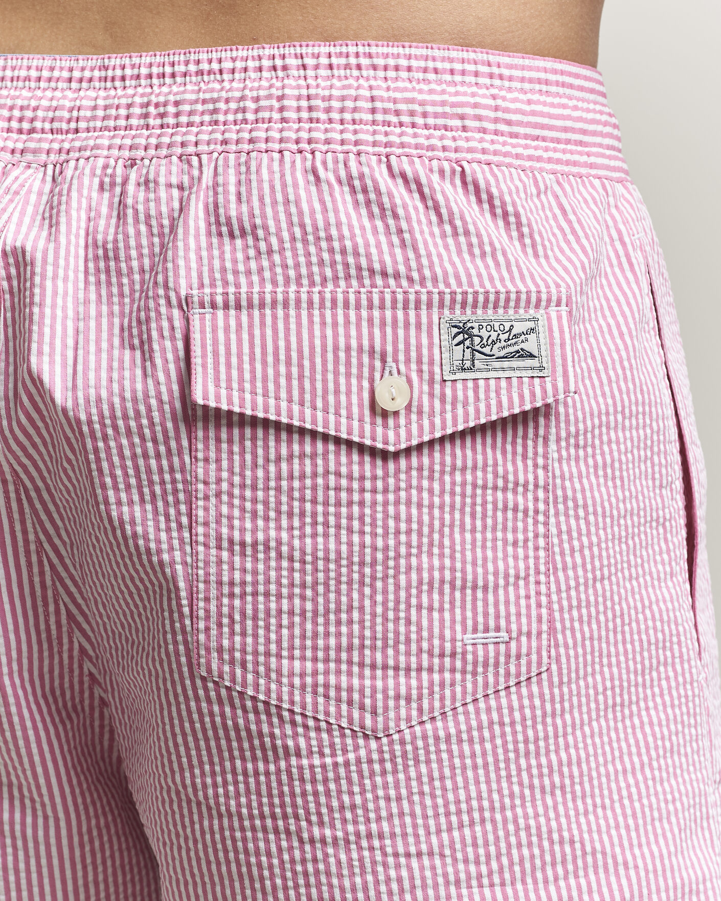 Mies | Uimahousut | Polo Ralph Lauren | Traveler Mid Trunk Seersucker Rose