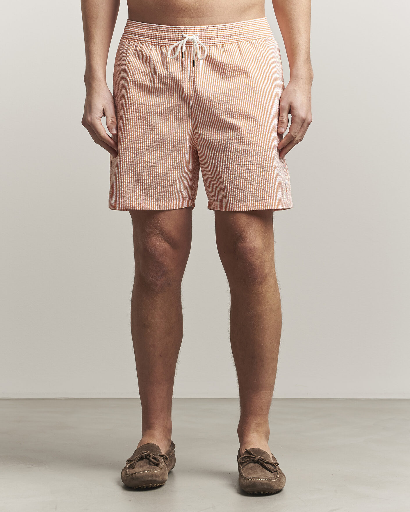 Mies | Uimahousut | Polo Ralph Lauren | Traveler Mid Trunk Seersucker Peach