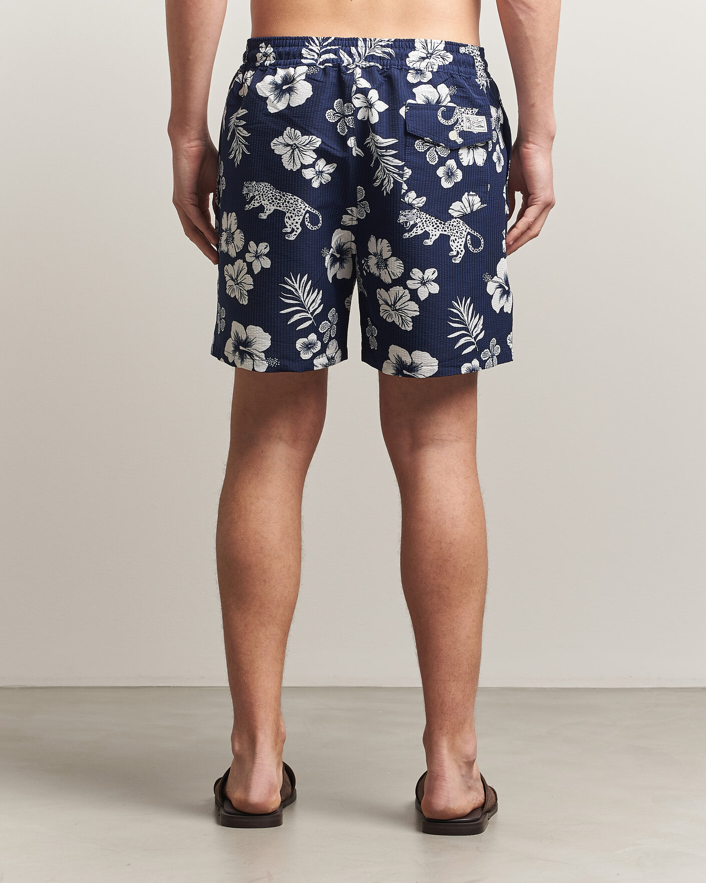 Mies | Uimahousut | Polo Ralph Lauren | Traveler Mid Trunk Seersucker Jaguar Tropical