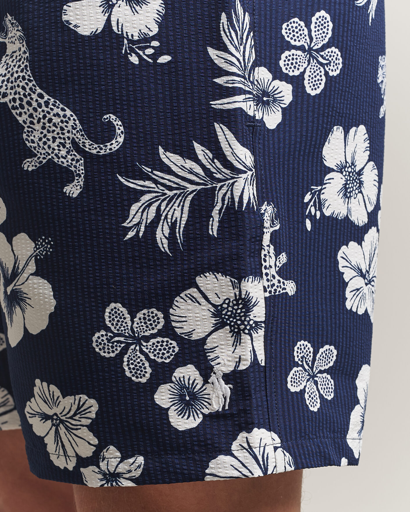 Mies | Uimahousut | Polo Ralph Lauren | Traveler Mid Trunk Seersucker Jaguar Tropical