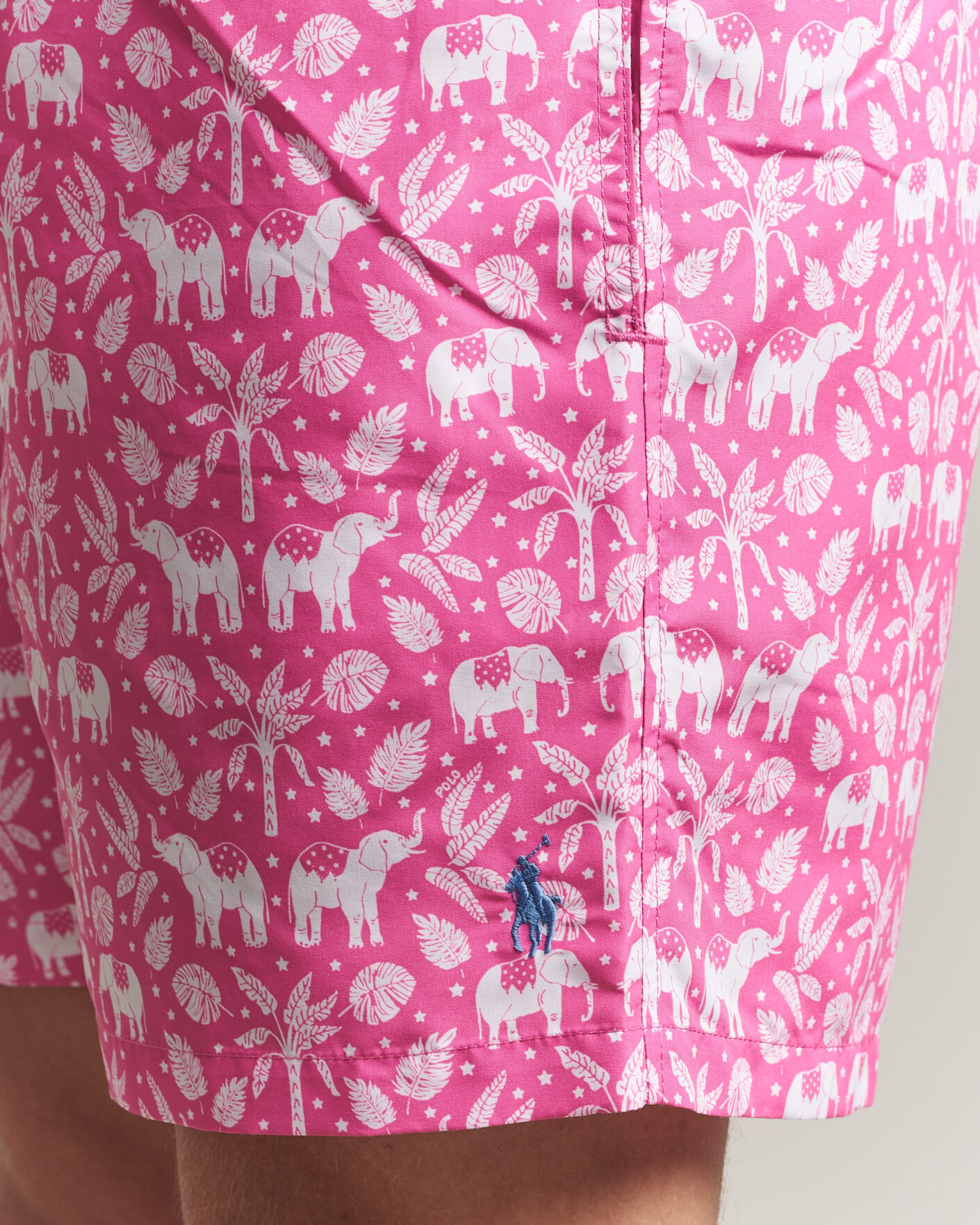 Mies | Uimahousut | Polo Ralph Lauren | Traveler Print Mid Trunk Pink