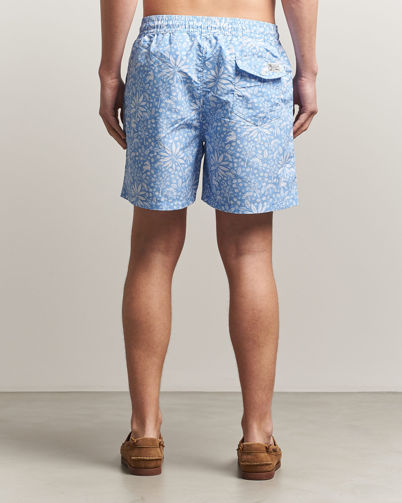 Mies | Uimahousut | Polo Ralph Lauren | Traveler Print Mid Trunk Blue