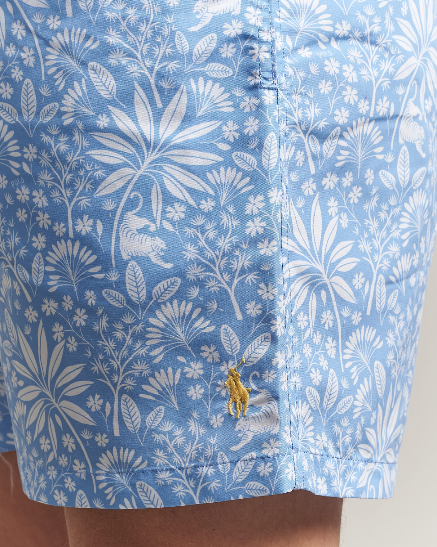 Mies | Uimahousut | Polo Ralph Lauren | Traveler Print Mid Trunk Blue