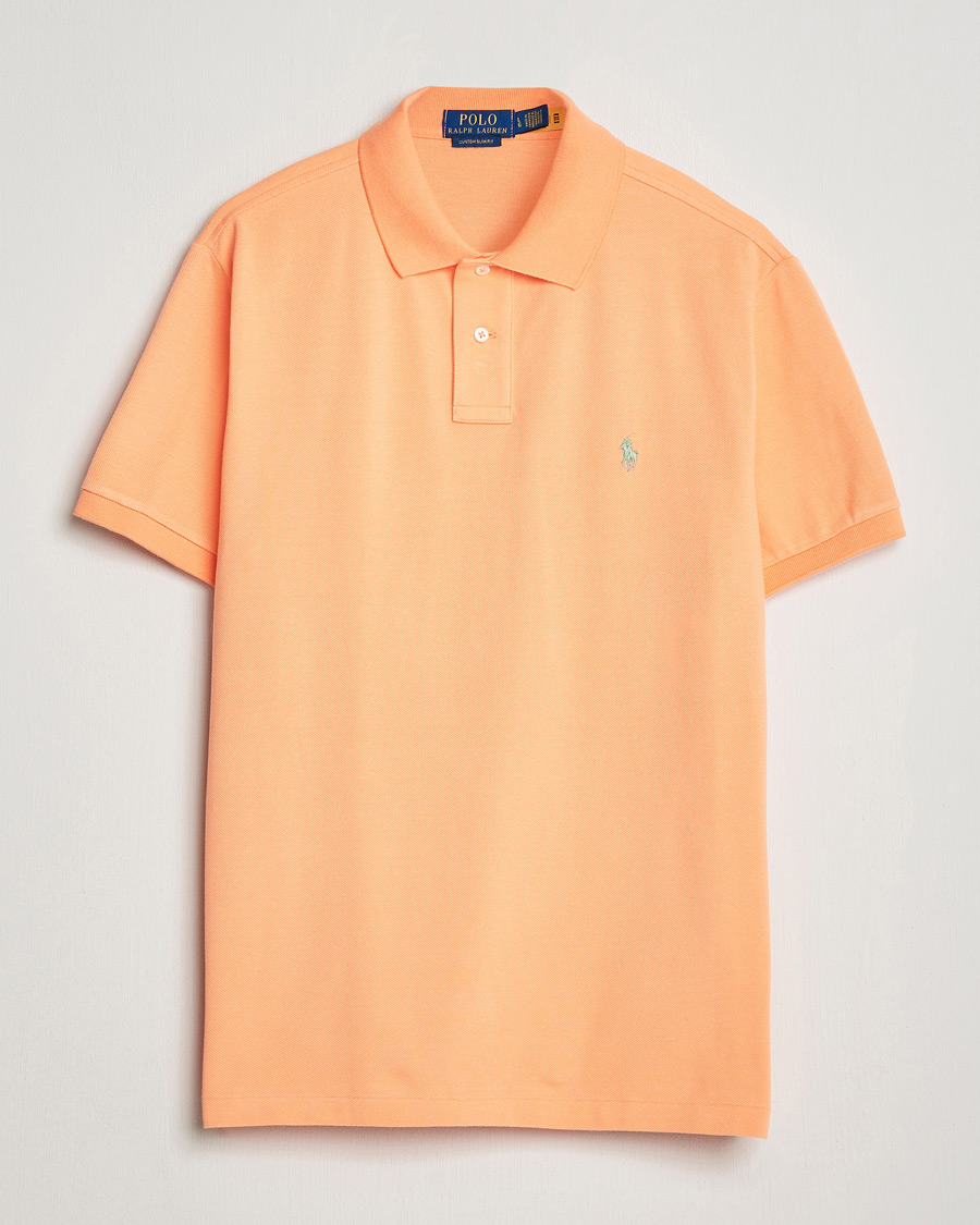 Mies | Pikeet | Polo Ralph Lauren | Custom Slim Fit Polo Pompano Orange