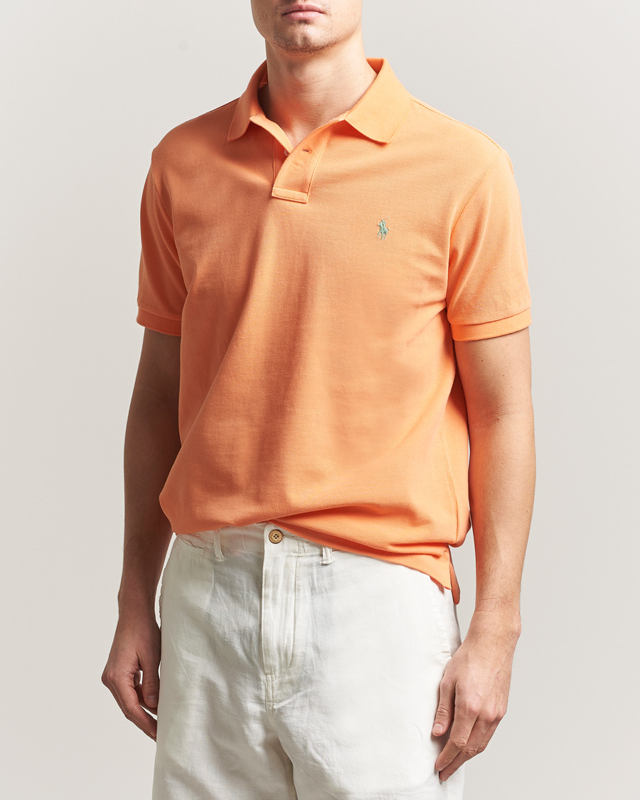 Mies | Pikeet | Polo Ralph Lauren | Custom Slim Fit Polo Pompano Orange