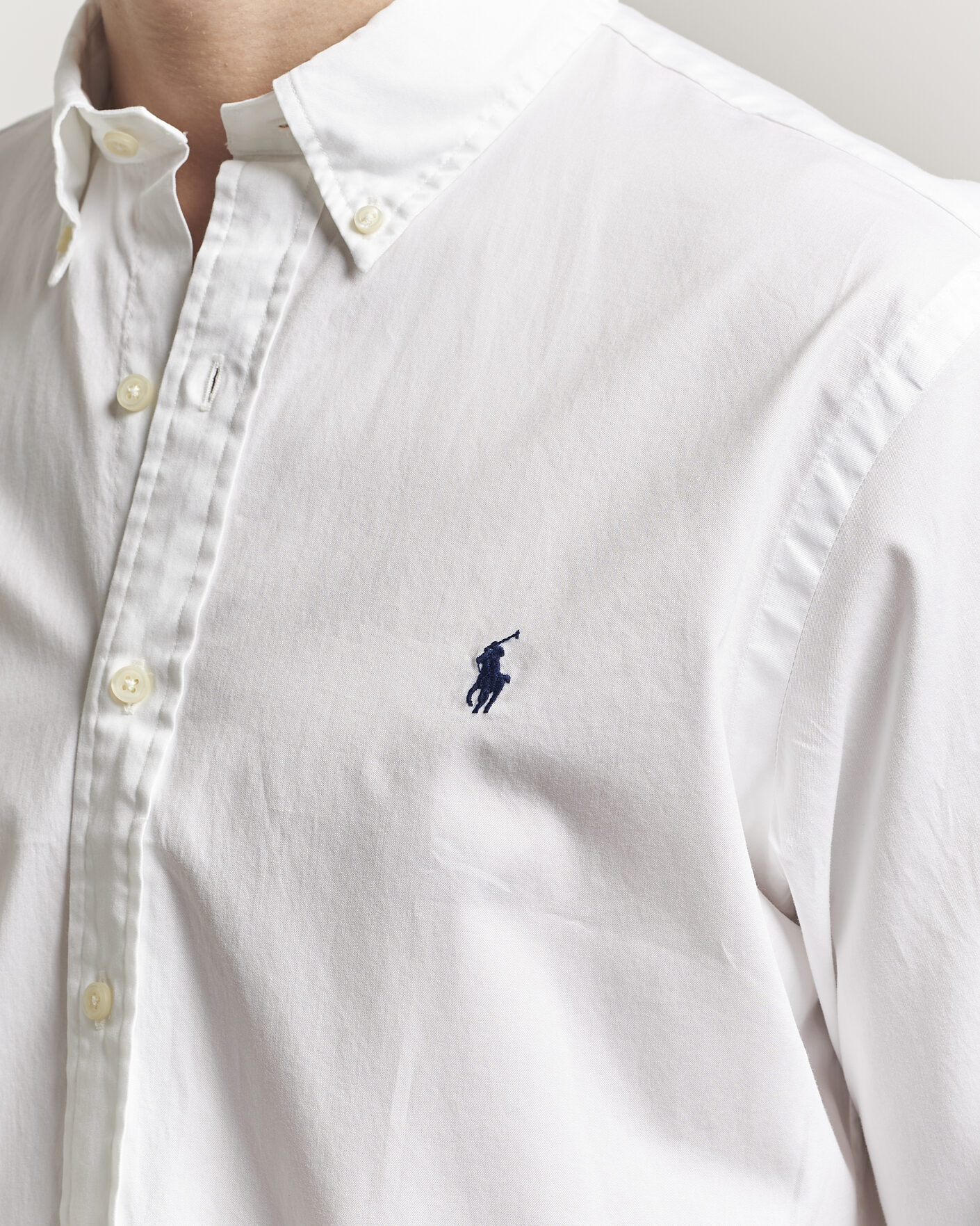 Mies | Kauluspaidat | Polo Ralph Lauren | Custom Fit Garment Twill Shirt White