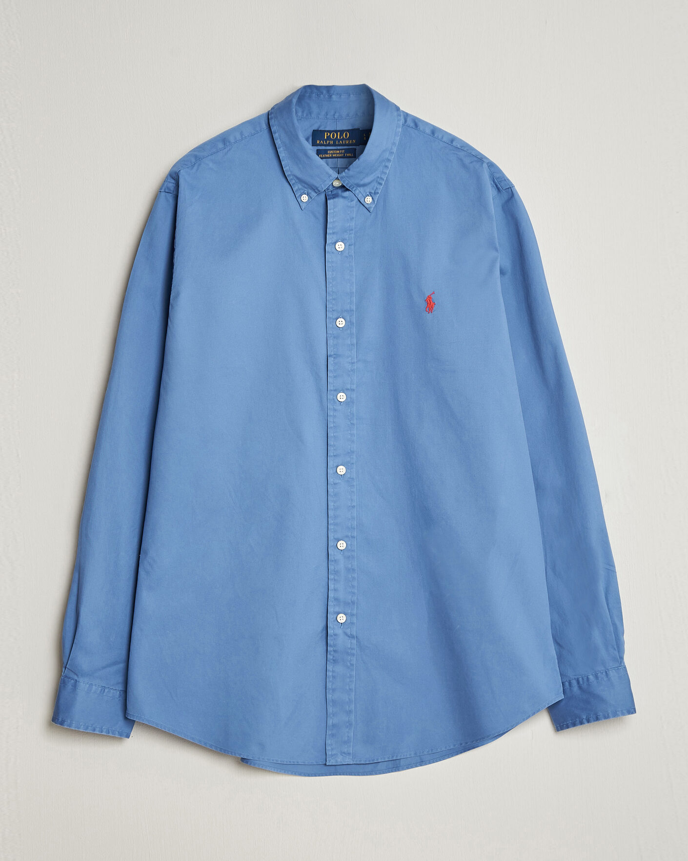 Mies | Kauluspaidat | Polo Ralph Lauren | Custom Fit Garment Twill Shirt Nimes Blue