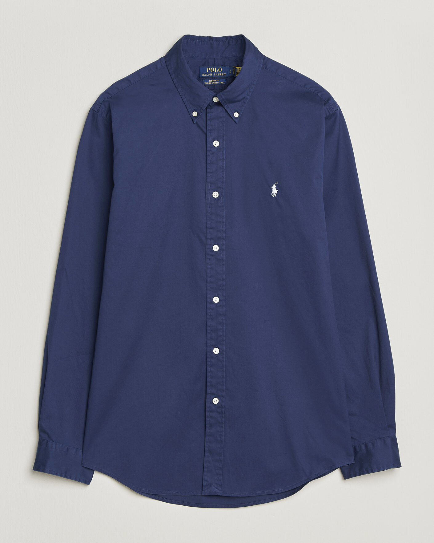 Mies | Kauluspaidat | Polo Ralph Lauren | Custom Fit Garment Twill Shirt Newport Navy