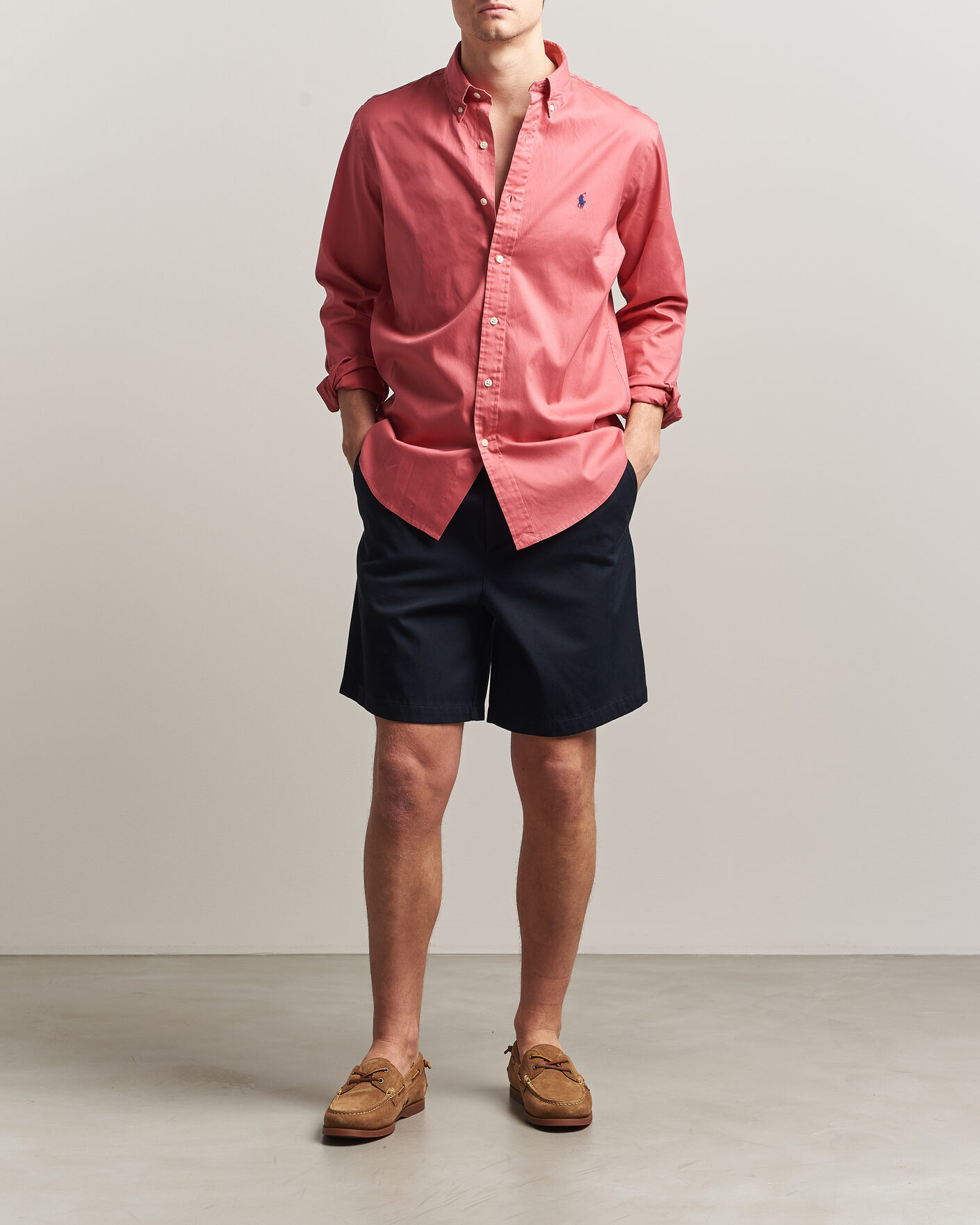 Mies | Kauluspaidat | Polo Ralph Lauren | Custom Fit Garment Twill Shirt Adirondack Berry