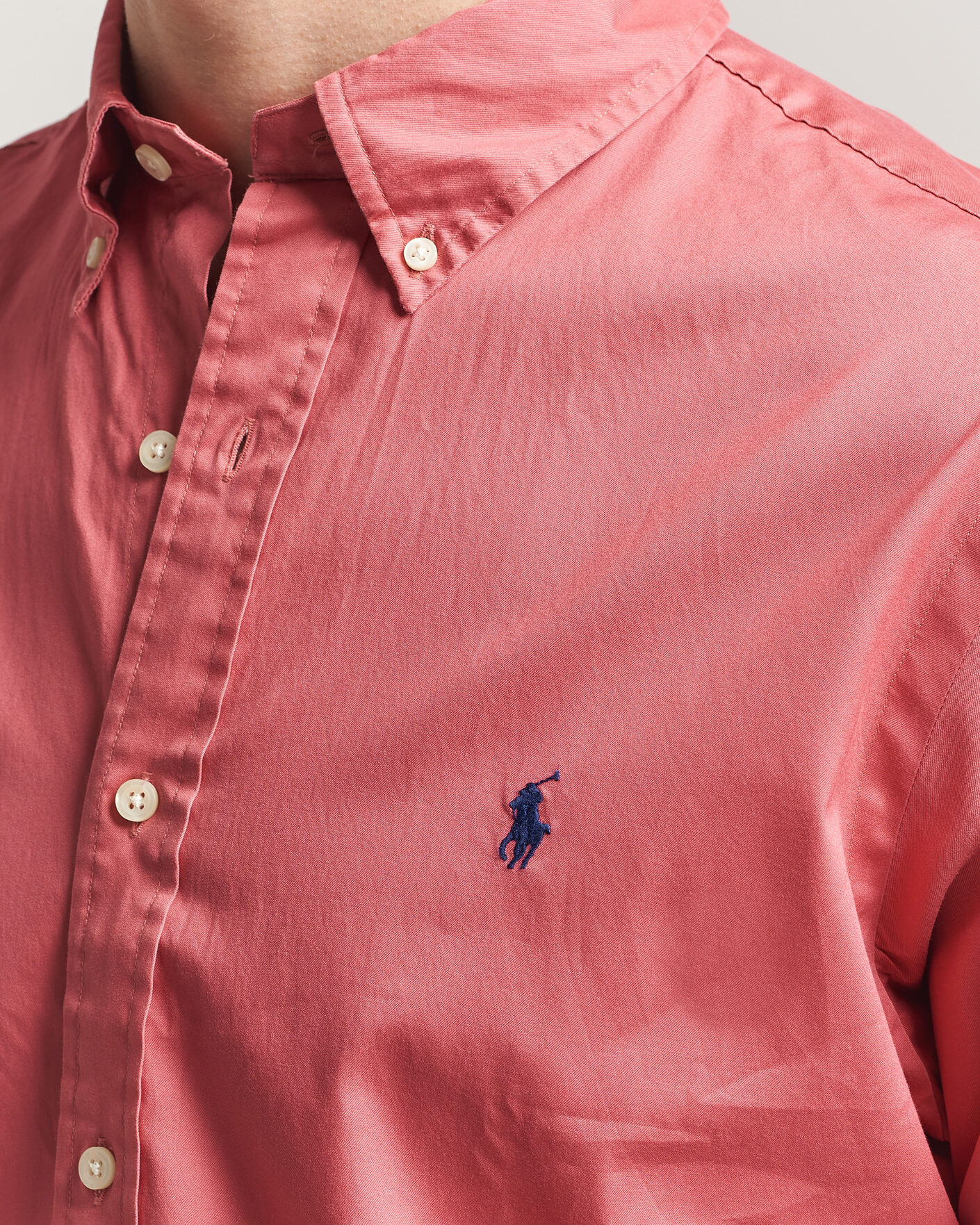 Mies | Kauluspaidat | Polo Ralph Lauren | Custom Fit Garment Twill Shirt Adirondack Berry