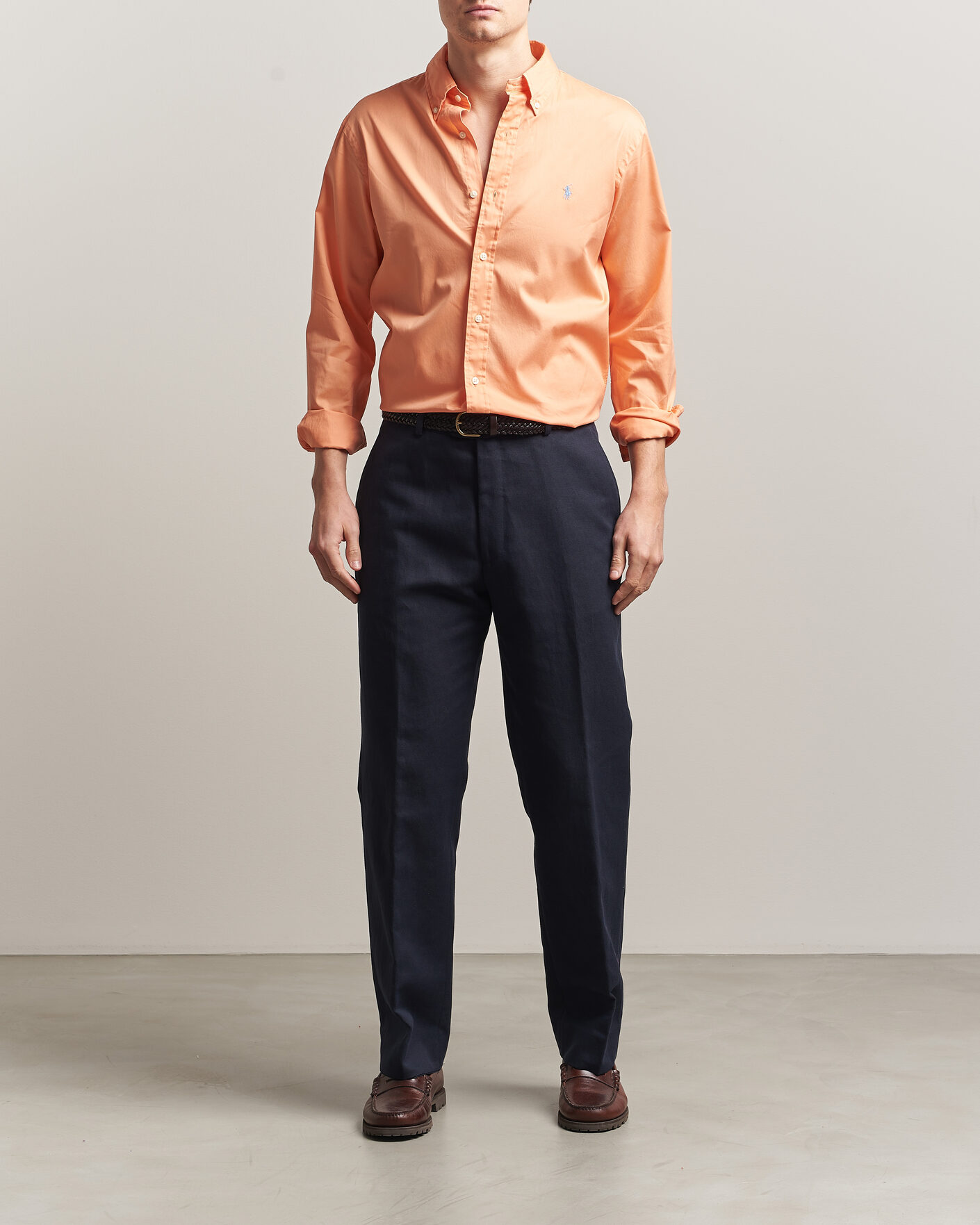 Mies | Kauluspaidat | Polo Ralph Lauren | Custom Fit Garment Twill Shirt Poppy