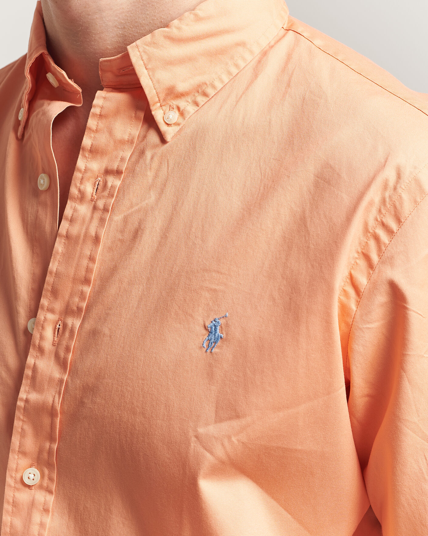 Mies | Kauluspaidat | Polo Ralph Lauren | Custom Fit Garment Twill Shirt Poppy