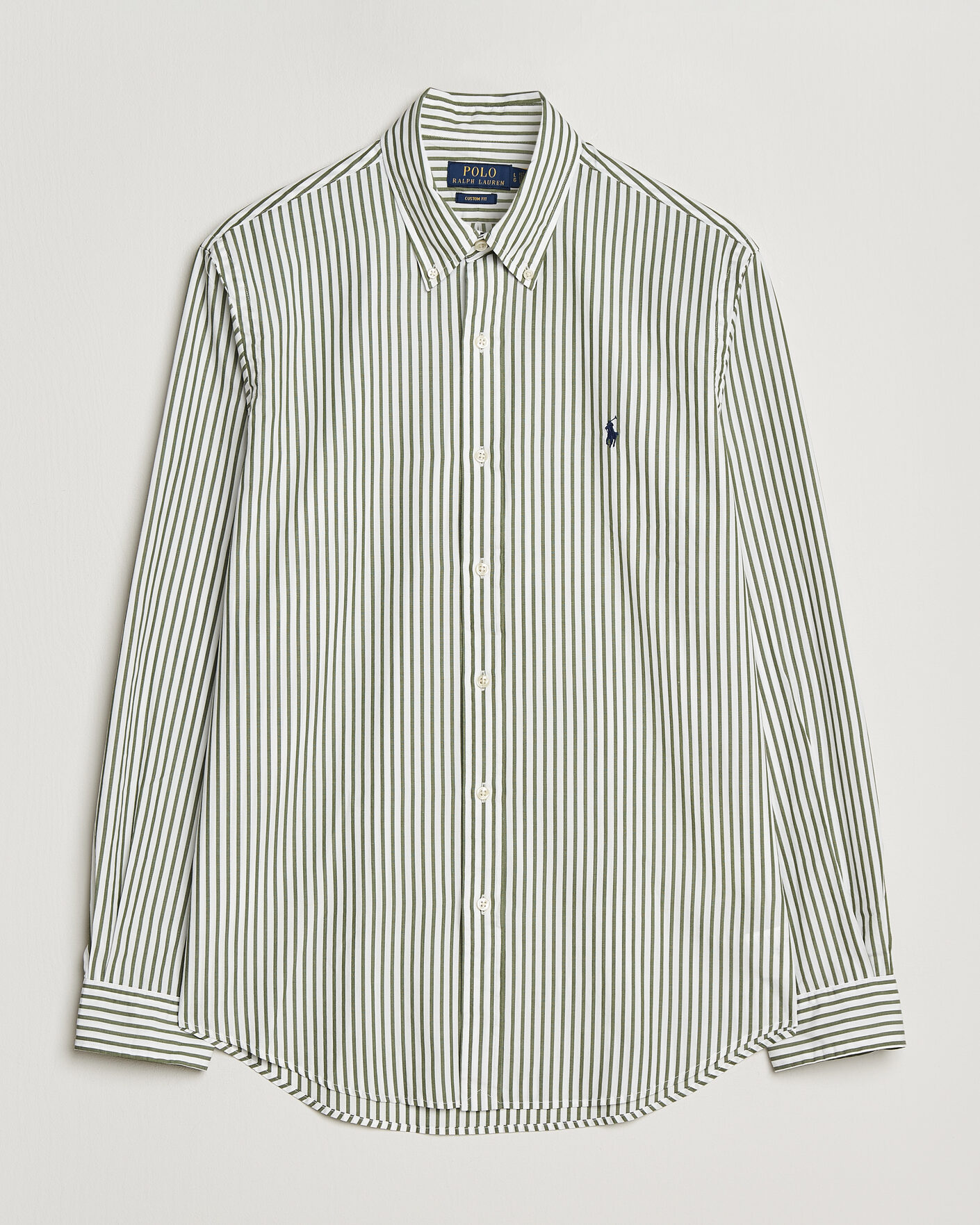 Mies | Kauluspaidat | Polo Ralph Lauren | Custom Fit Poplin Striped Shirt Garden Trail