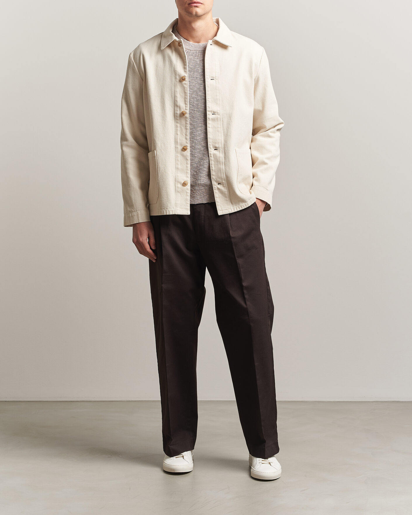 Mies | Kauluspaidat | A.P.C. | Kerlouan Denim Overshirt Ecru