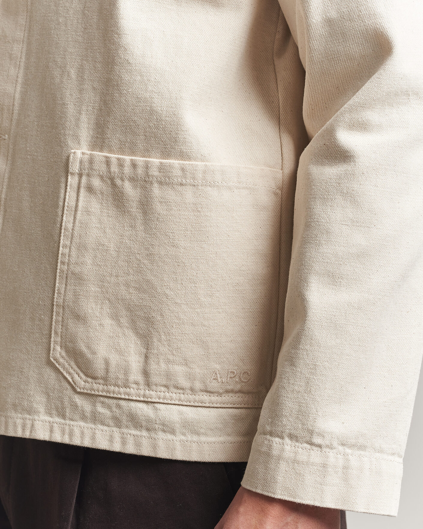 Mies | Kauluspaidat | A.P.C. | Kerlouan Denim Overshirt Ecru