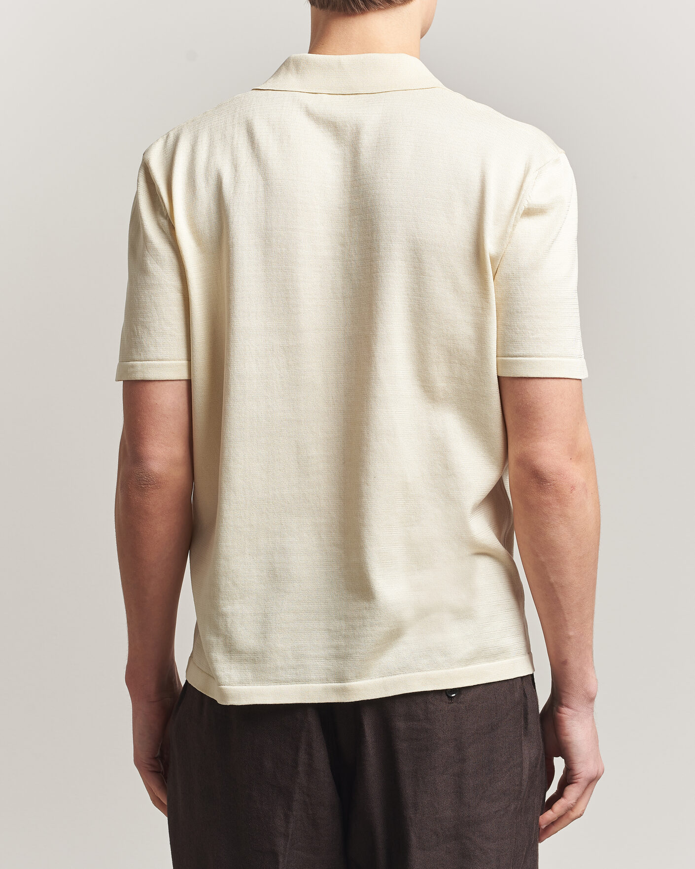 Mies | Pikeet | A.P.C. | Colin Knitted Polo Ecru