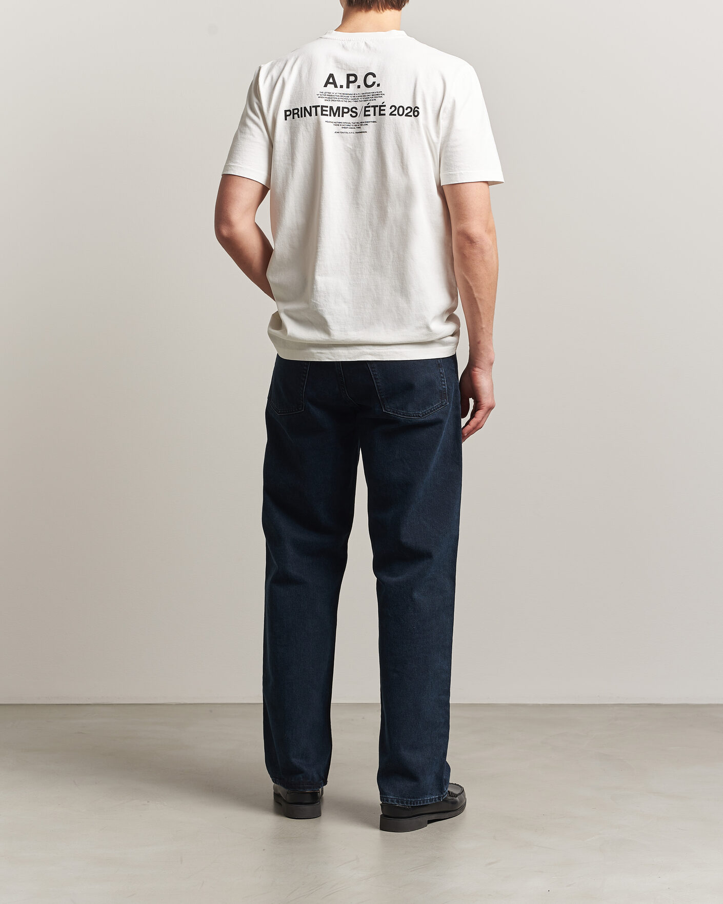Mies | T-paidat | A.P.C. | Printed Crew Neck T-Shirt Off White