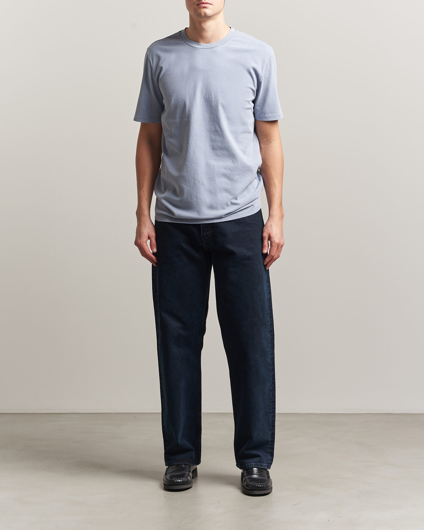 Mies | T-paidat | A.P.C. | Printed Crew Neck T-Shirt Light Blue