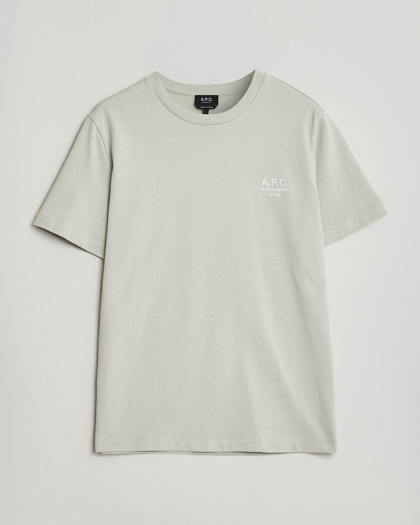 Mies | T-paidat | A.P.C. | Rue Madame T-Shirt Light Green