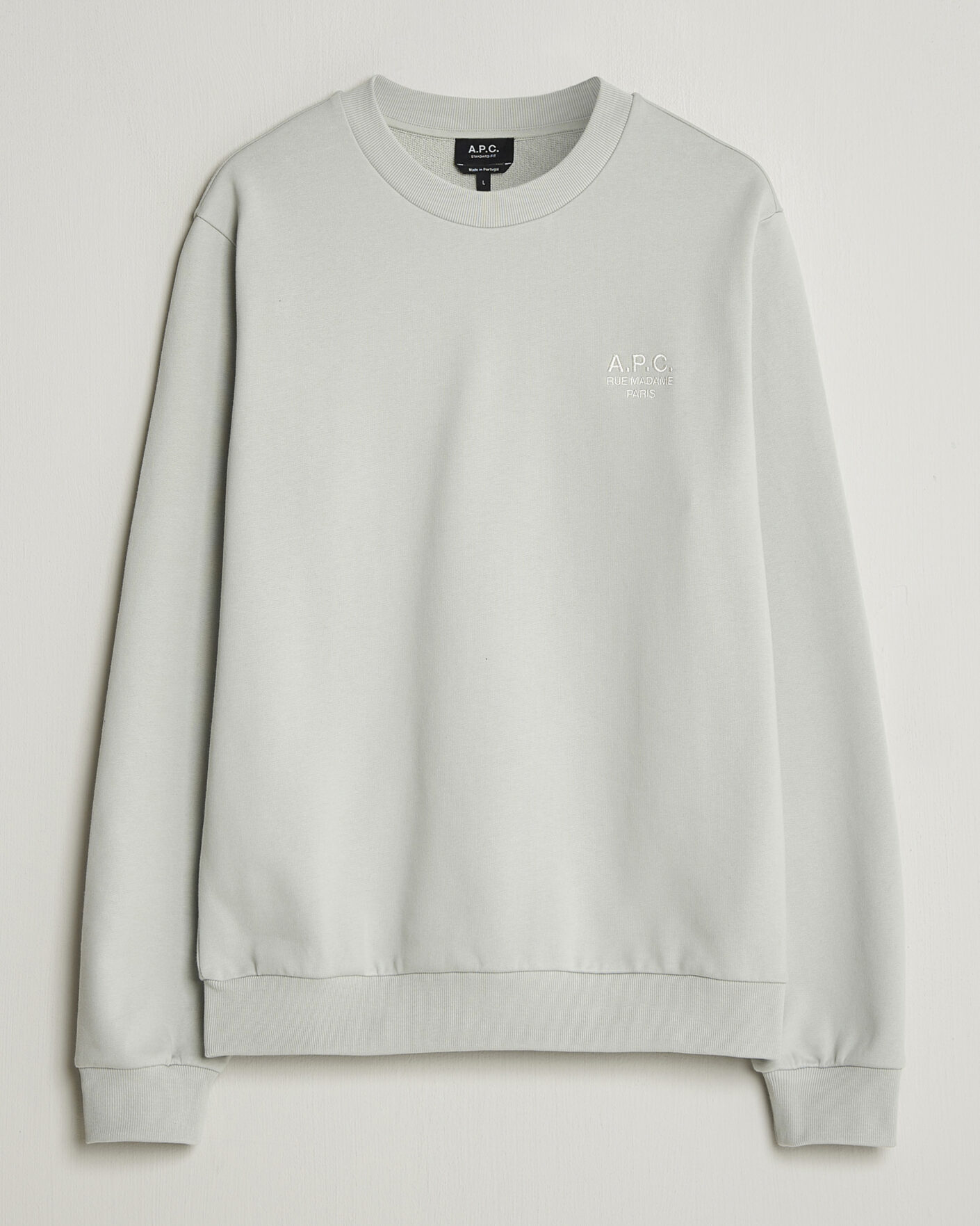 Mies | Puserot | A.P.C. | Rue Madame Sweatshirt Light Green