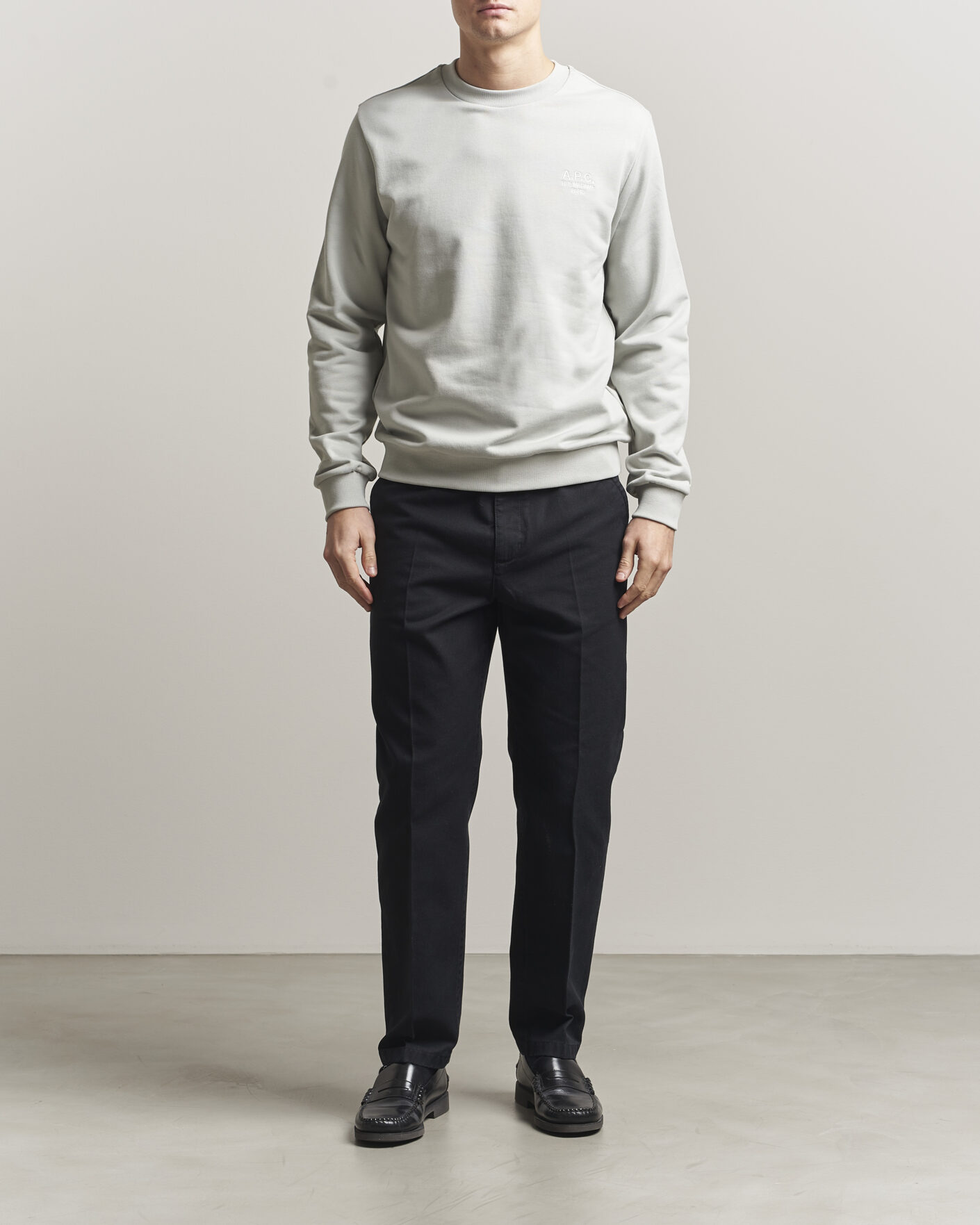 Mies | Puserot | A.P.C. | Rue Madame Sweatshirt Light Green